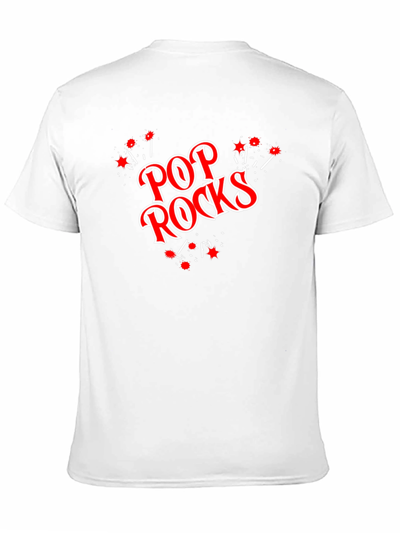 Black Pop Rocks Graphic T-Shirt - Black Cotton Tee view 11