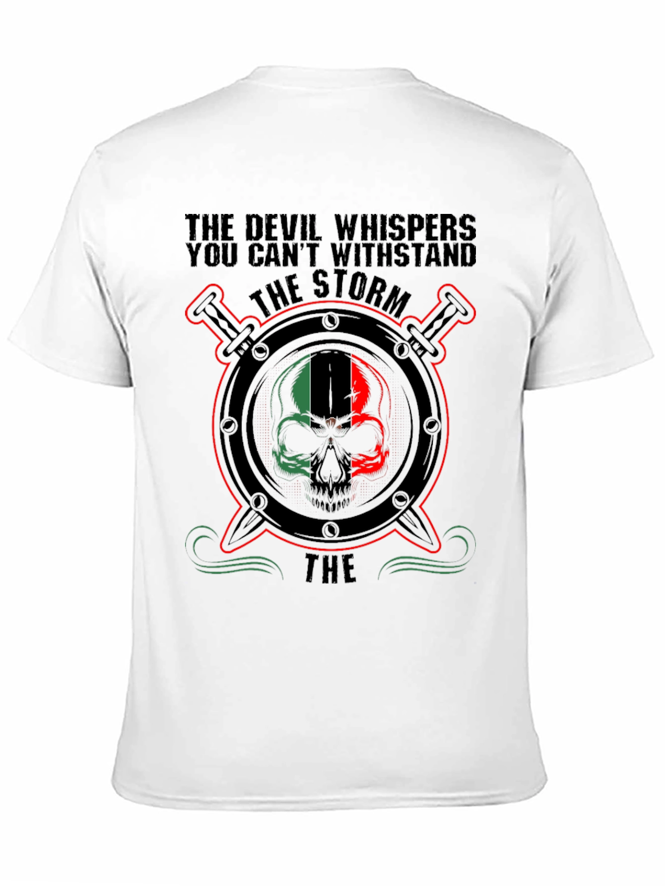 Black Devil Storm Skull T-Shirt view 11