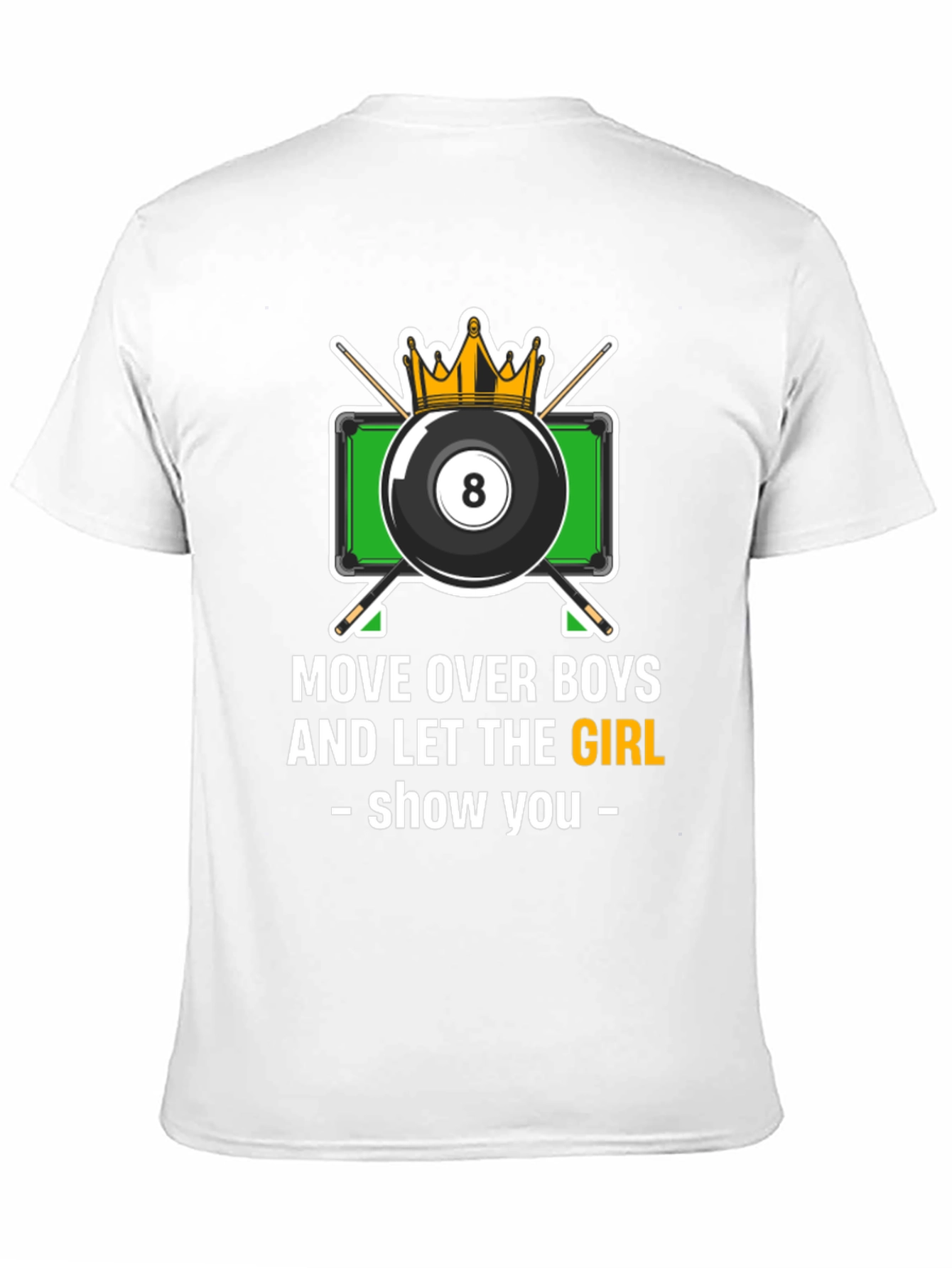 Black Billiards Girl T-Shirt - Move Over Boys view 11