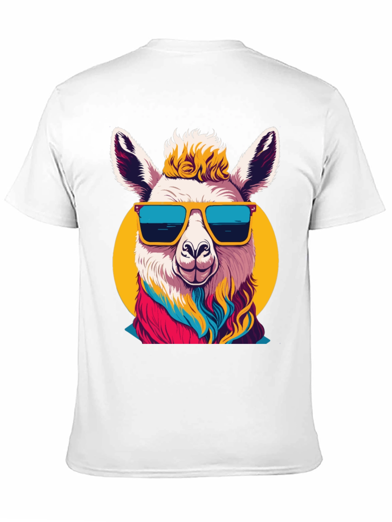 Black Cool Llama Graphic Tee - Black T-Shirt view 11