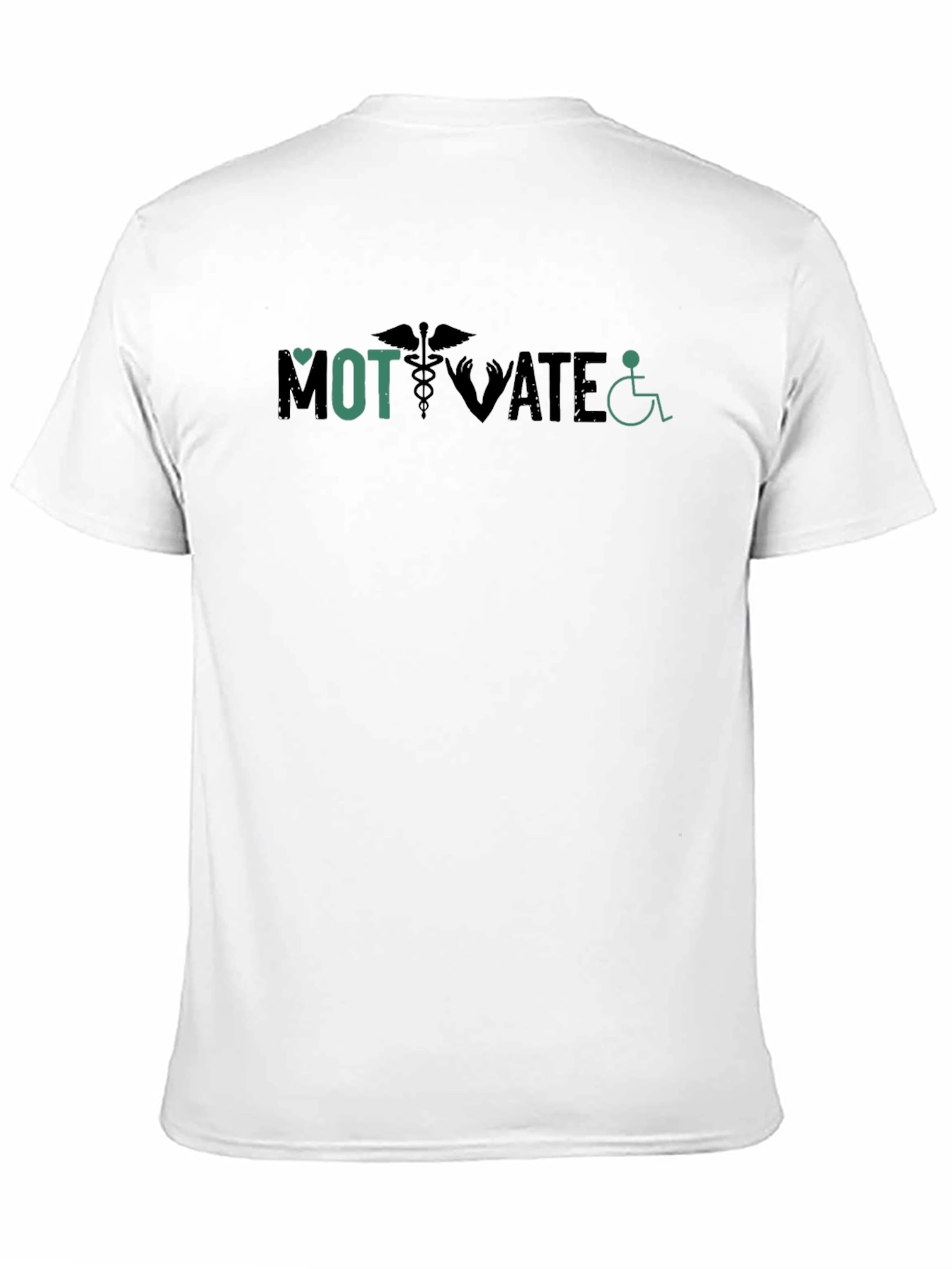 Black Motivate Medical T-Shirt view 11