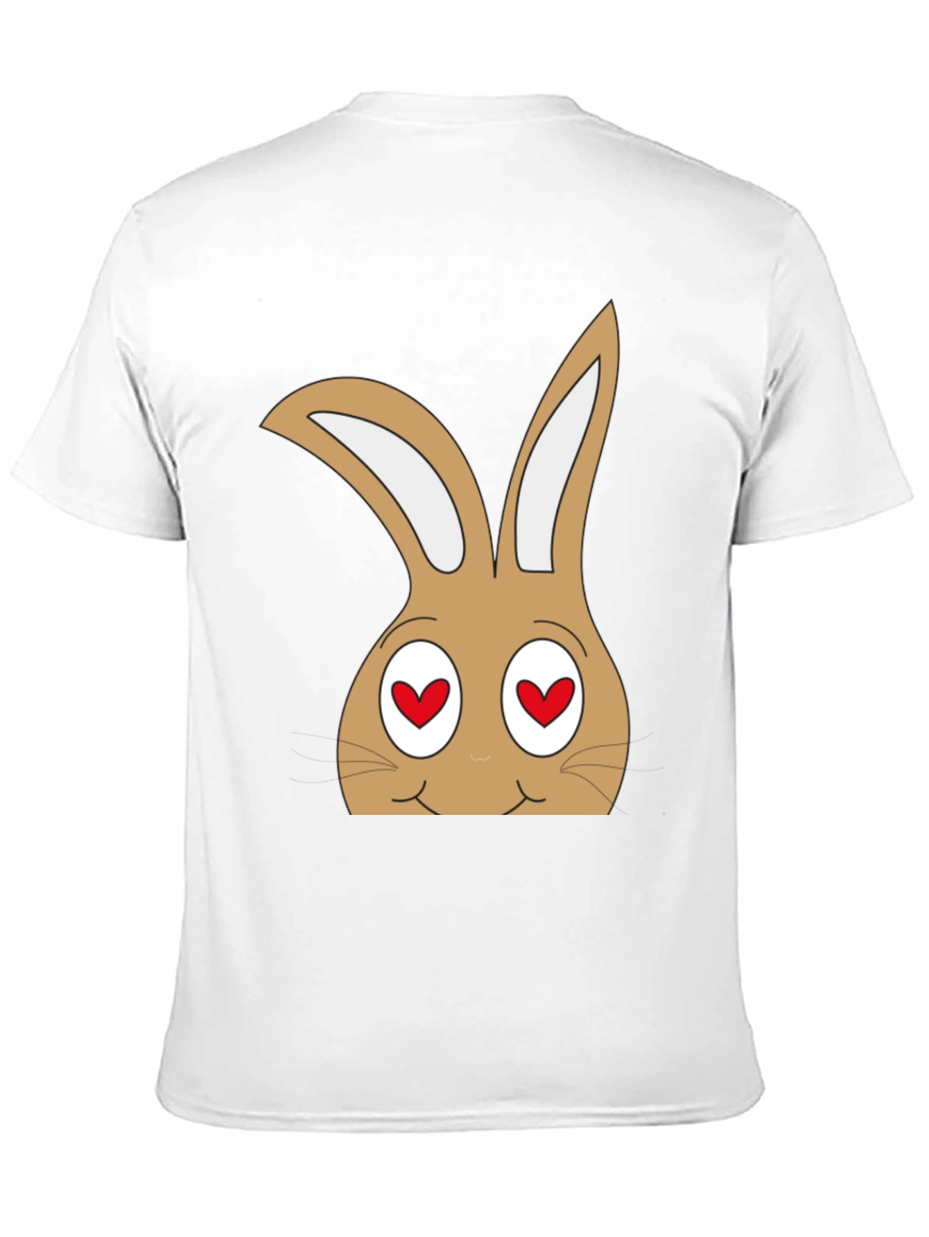Black Funny Bunny Heart Eyes T-Shirt view 11