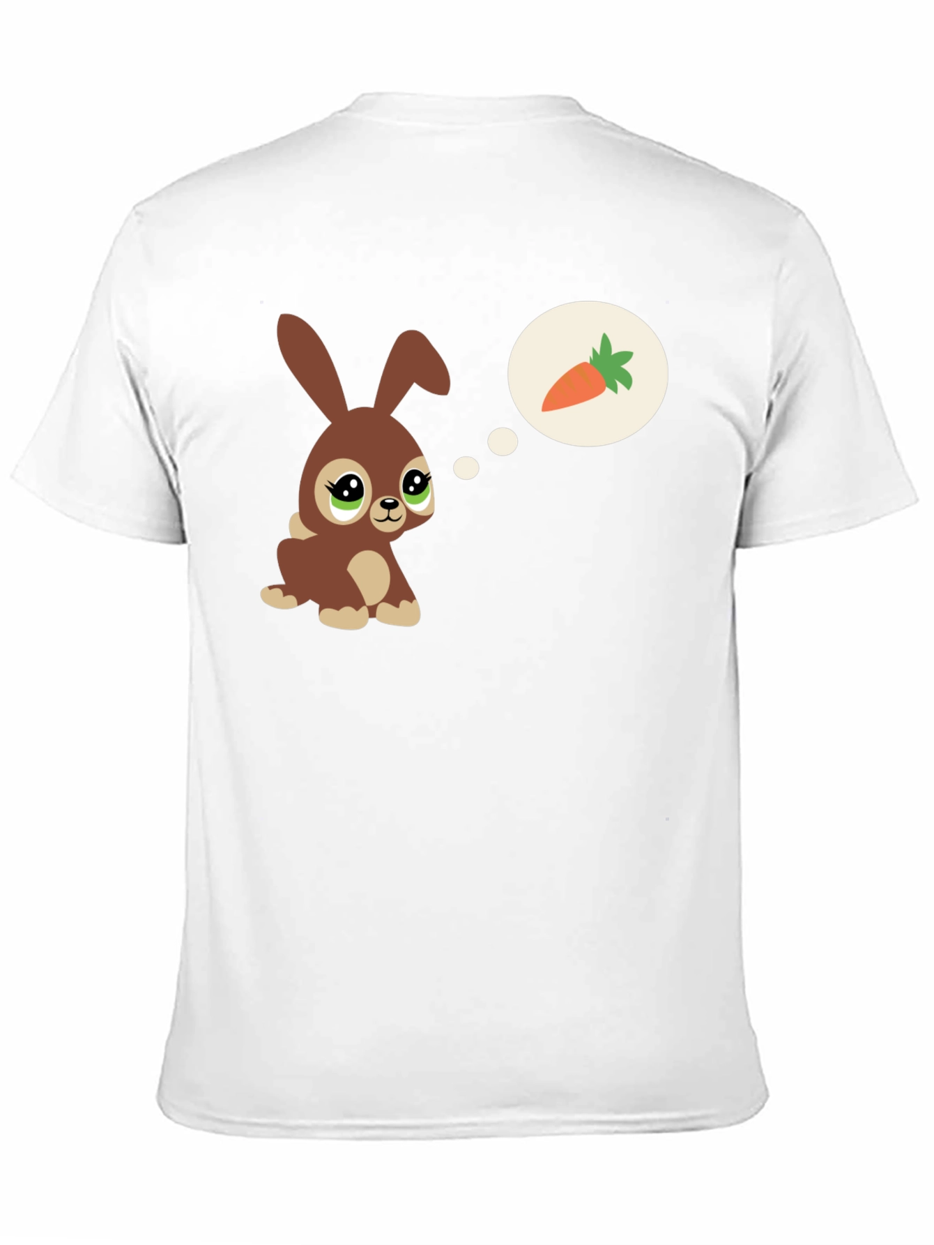 Black Cute Bunny Carrot Dream T-Shirt view 11
