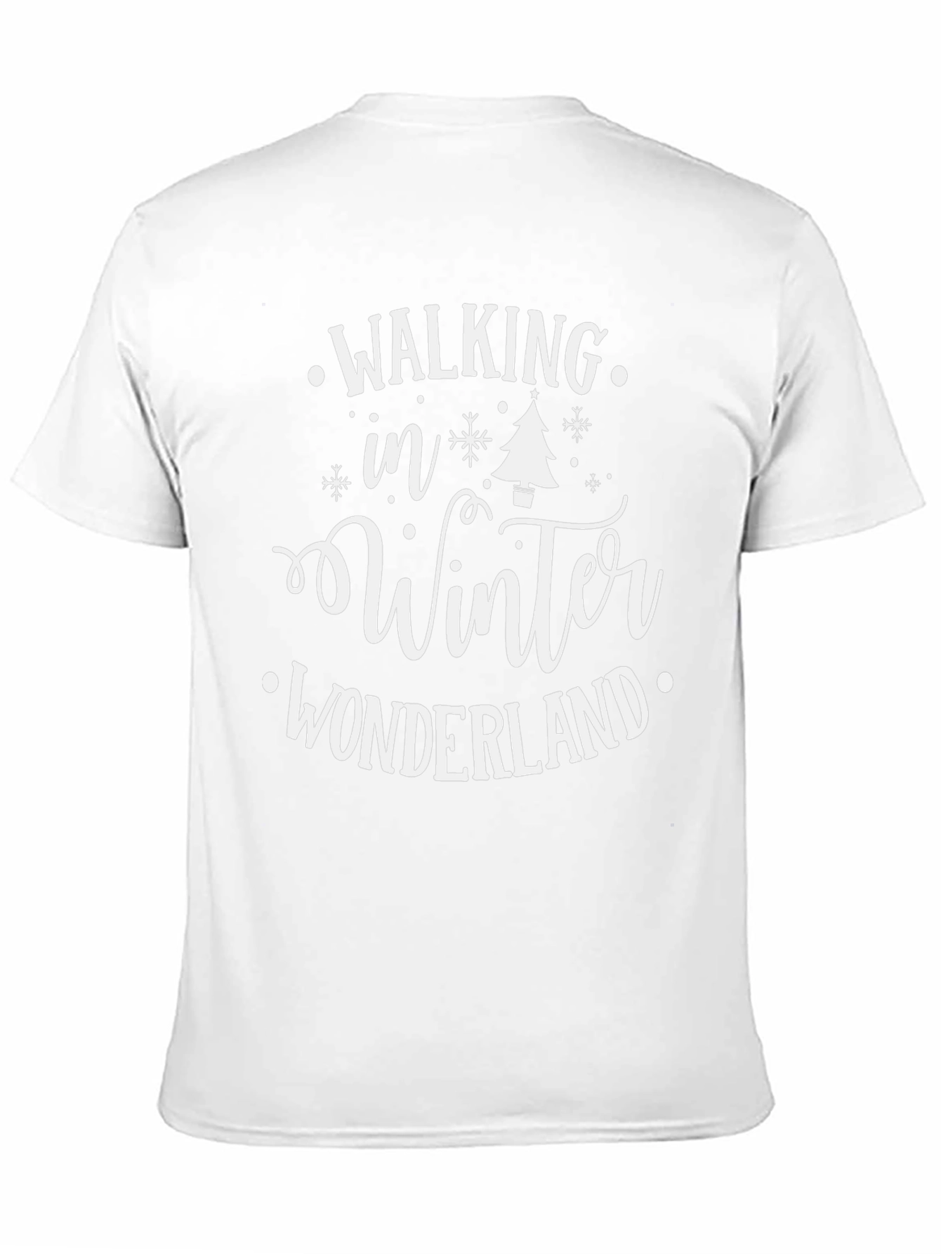 Walking in Winter Wonderland Black Graphic Tee - 11