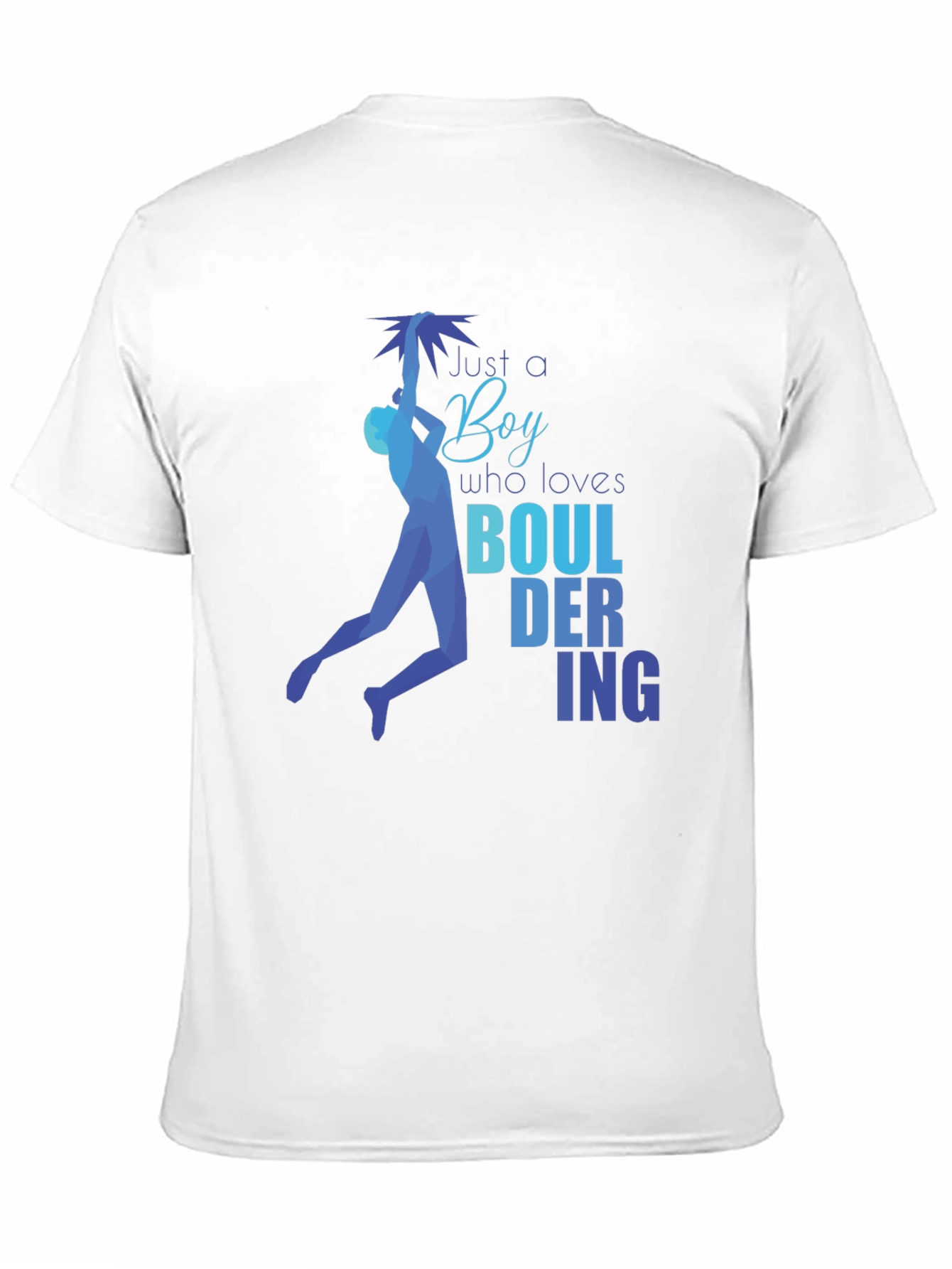Black Bouldering Boy Graphic T-Shirt - Climbing Enthusiast Tee view 11
