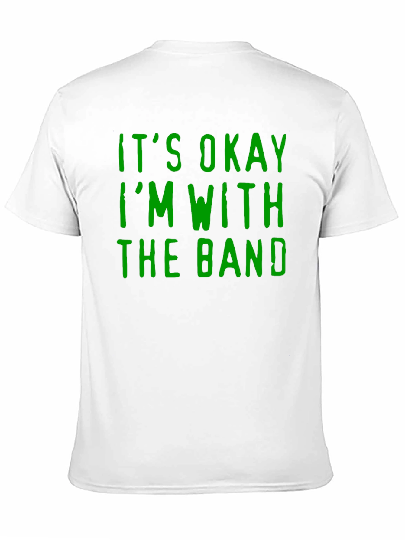 Black It's Okay I'm With The Band Graphic T-Shirt view 11