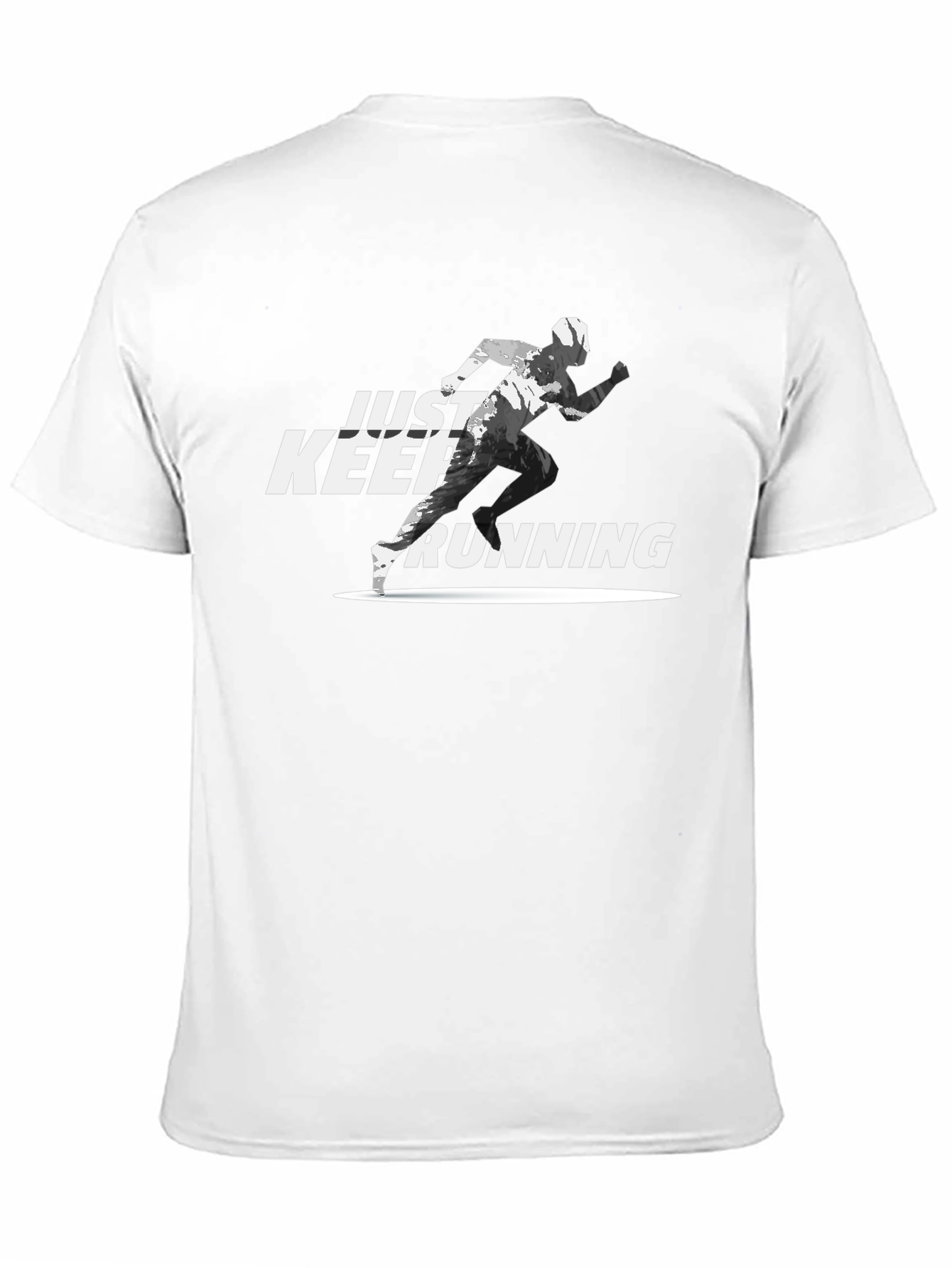Just Keep Running Graphic Tee - Sport & Fitness Shirt - 11