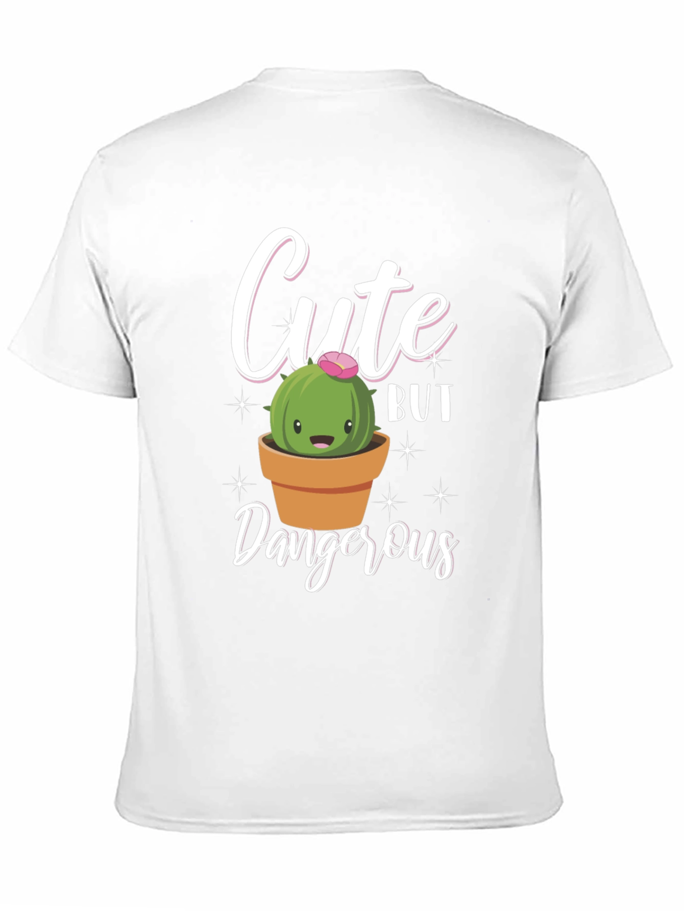 Black Cute But Dangerous Cactus Graphic T-Shirt view 11