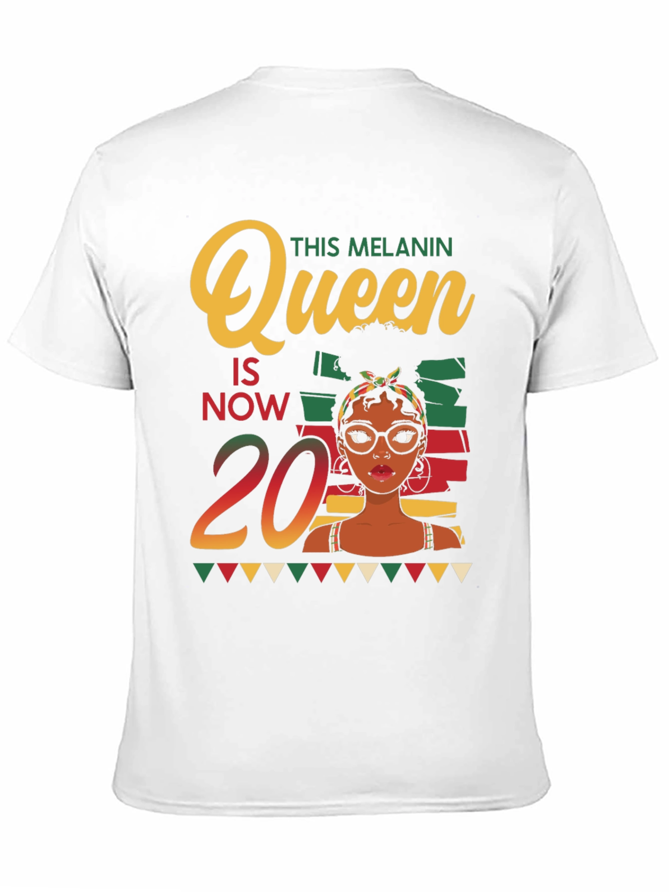 Melanin Queen 20th Birthday T-Shirt - 11