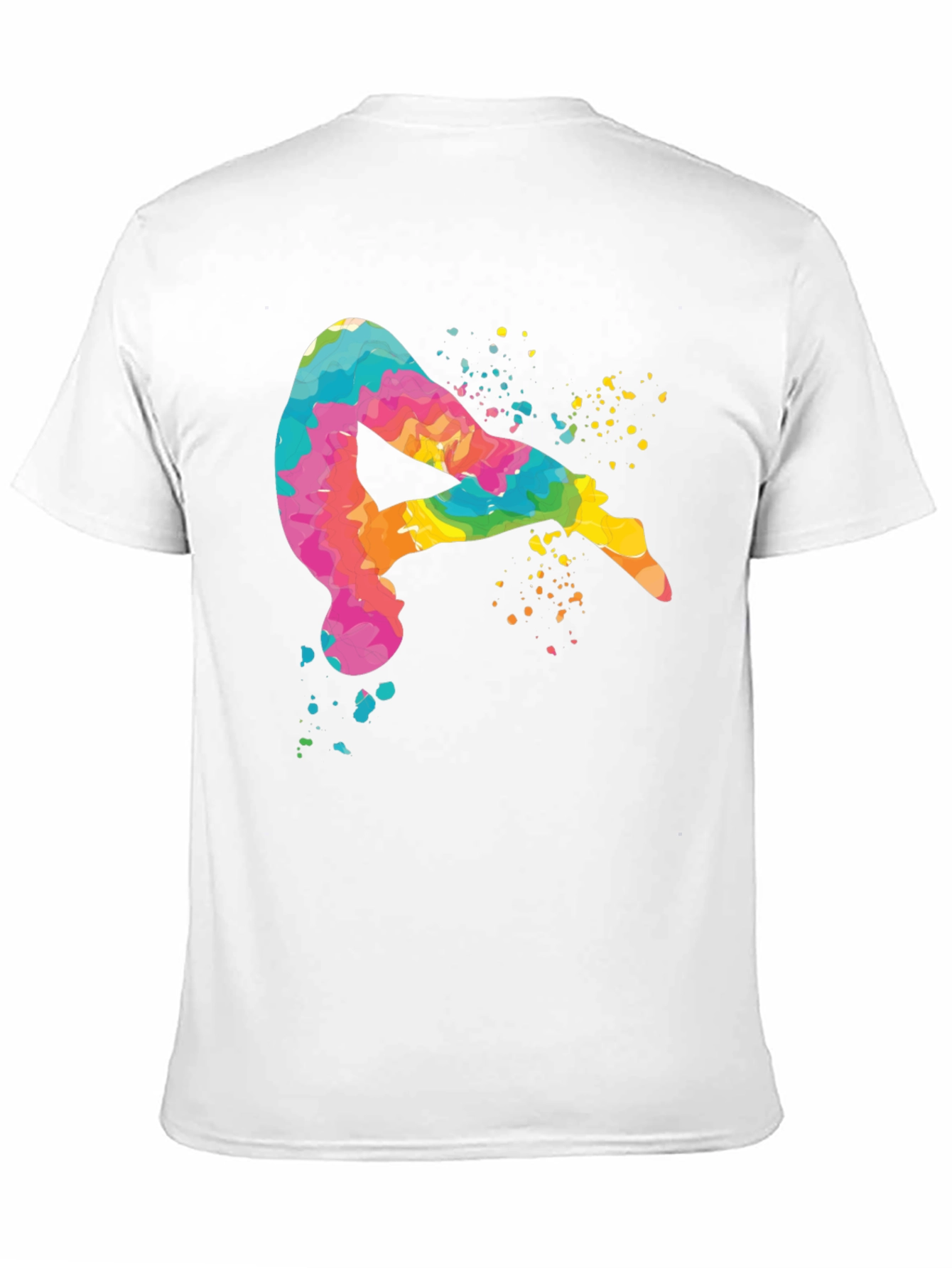 Black Colorful Diving T-Shirt view 11