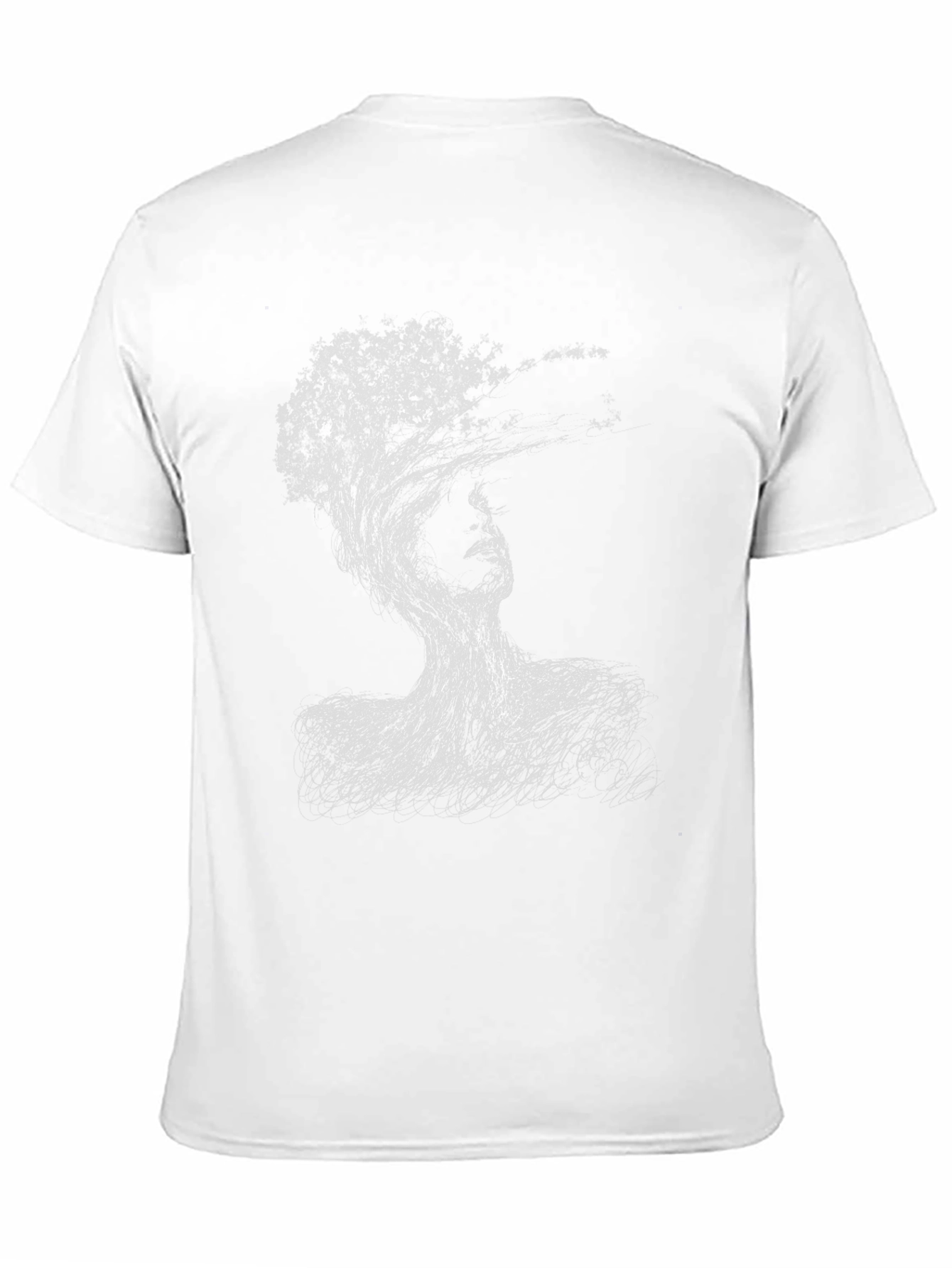 Black Abstract Tree Woman Black T-Shirt view 11
