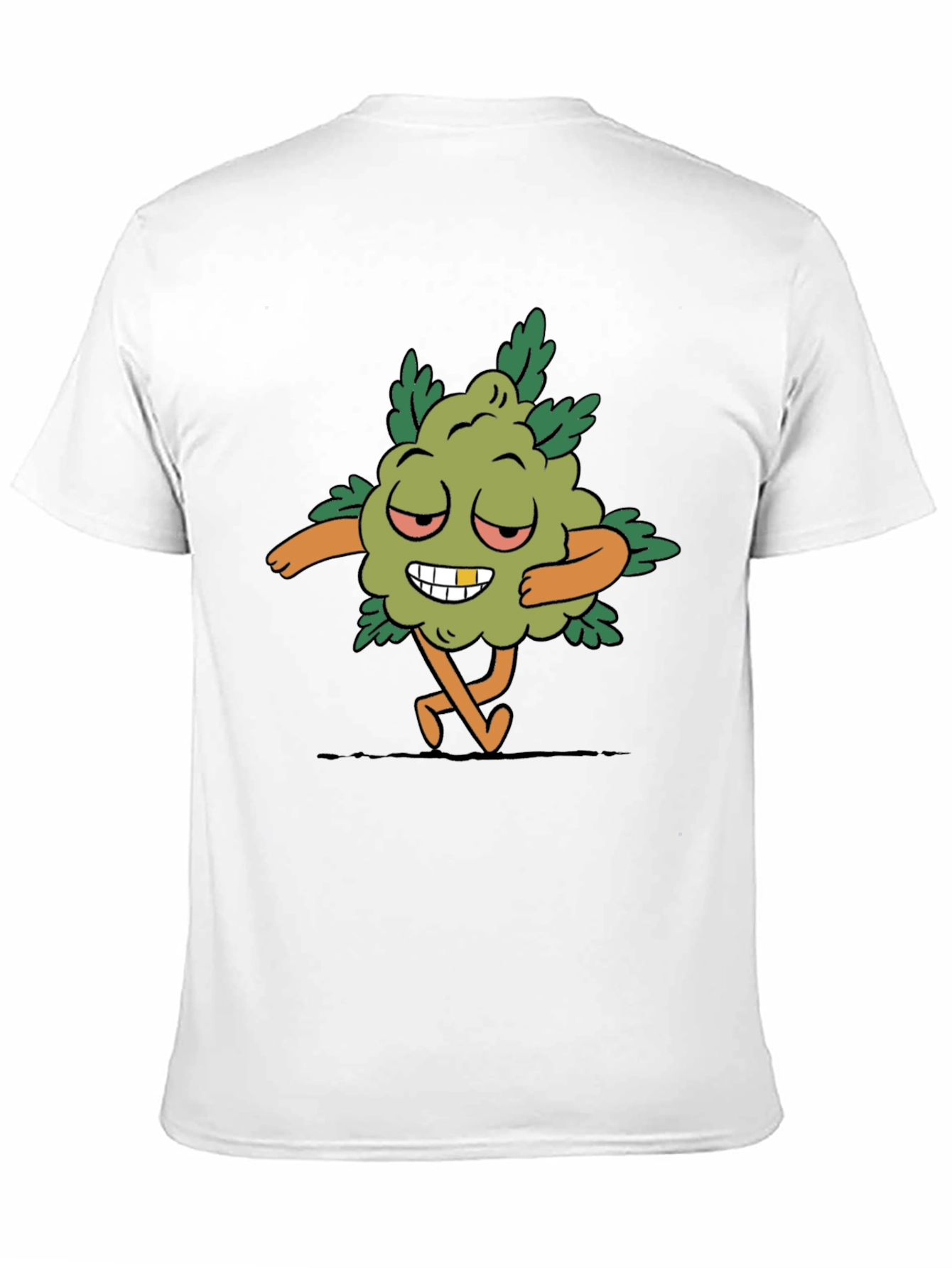 Black Cartoon Weed Bud T-Shirt view 11