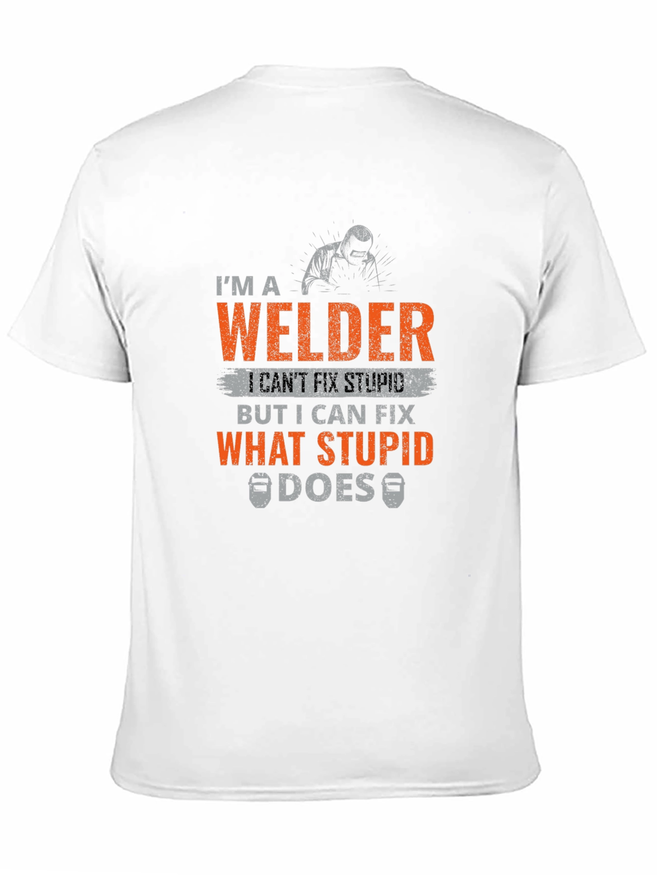 Black Welder T-Shirt - I Can Fix What Stupid Does view 11