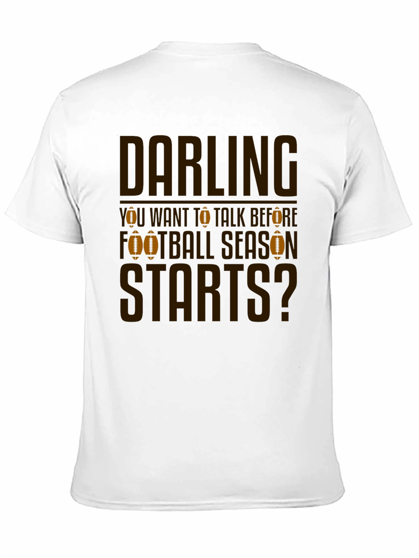 Darling Football Season T-Shirt - Black - 11