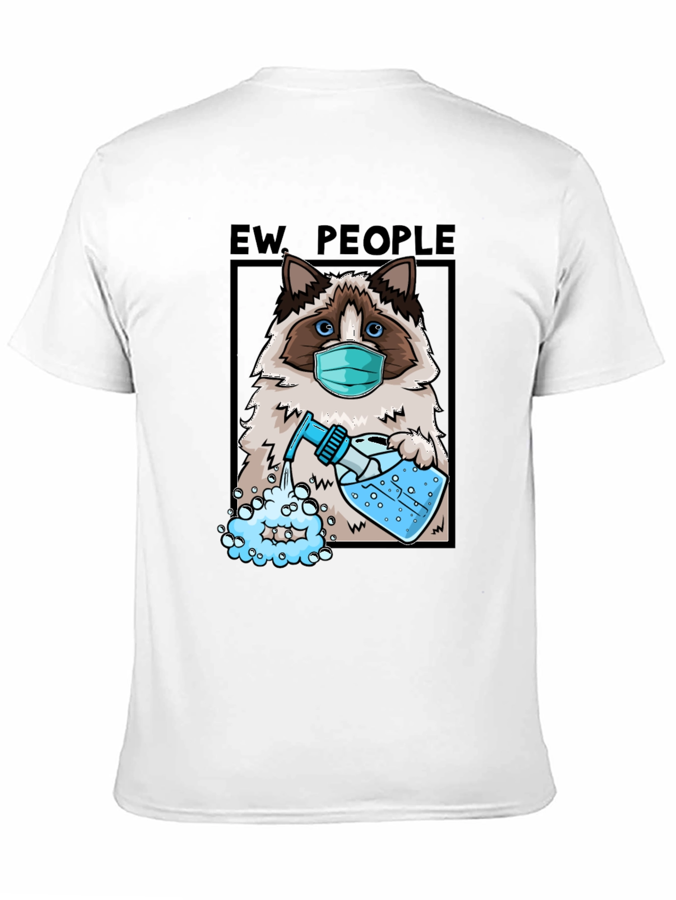 Black Ew People Cat T-Shirt view 11