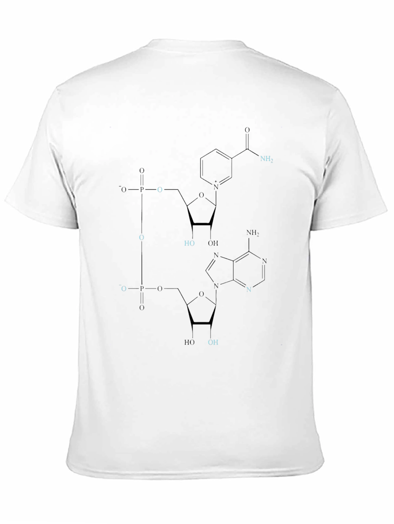 Black Molecular Formula Black T-Shirt view 11