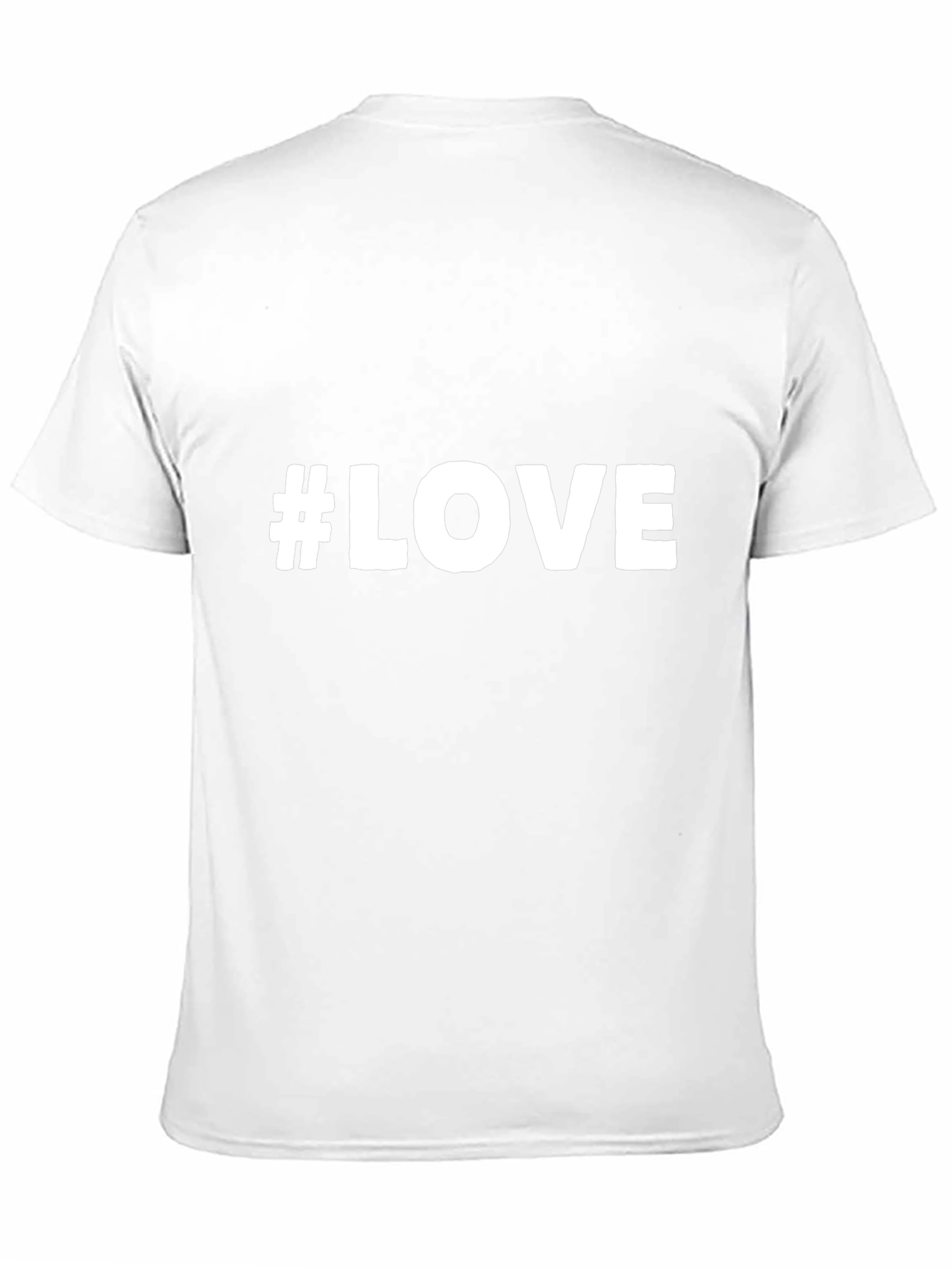 Black #LOVE Graphic Tee - Classic Black Cotton T-Shirt view 11