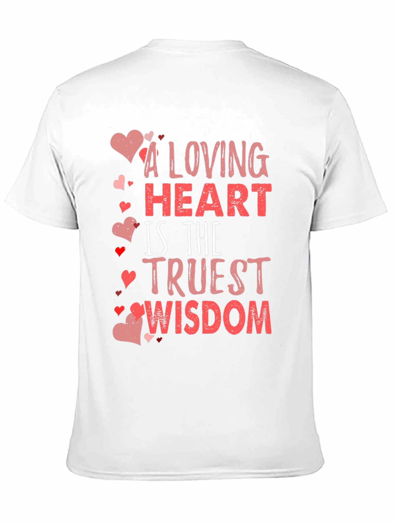 Black Loving Heart Wisdom Black T-Shirt view 11