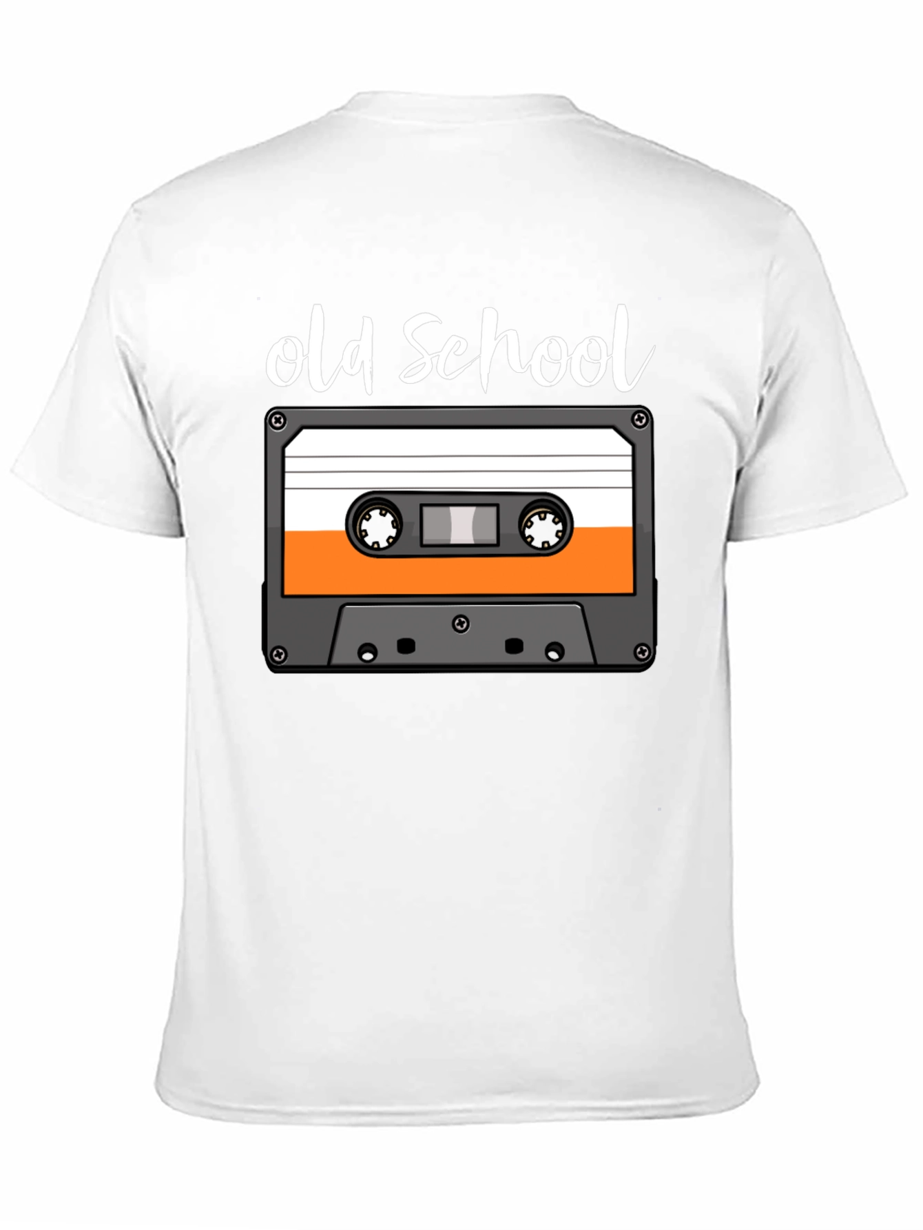 Black Old School Cassette Tape Graphic Tee view 11