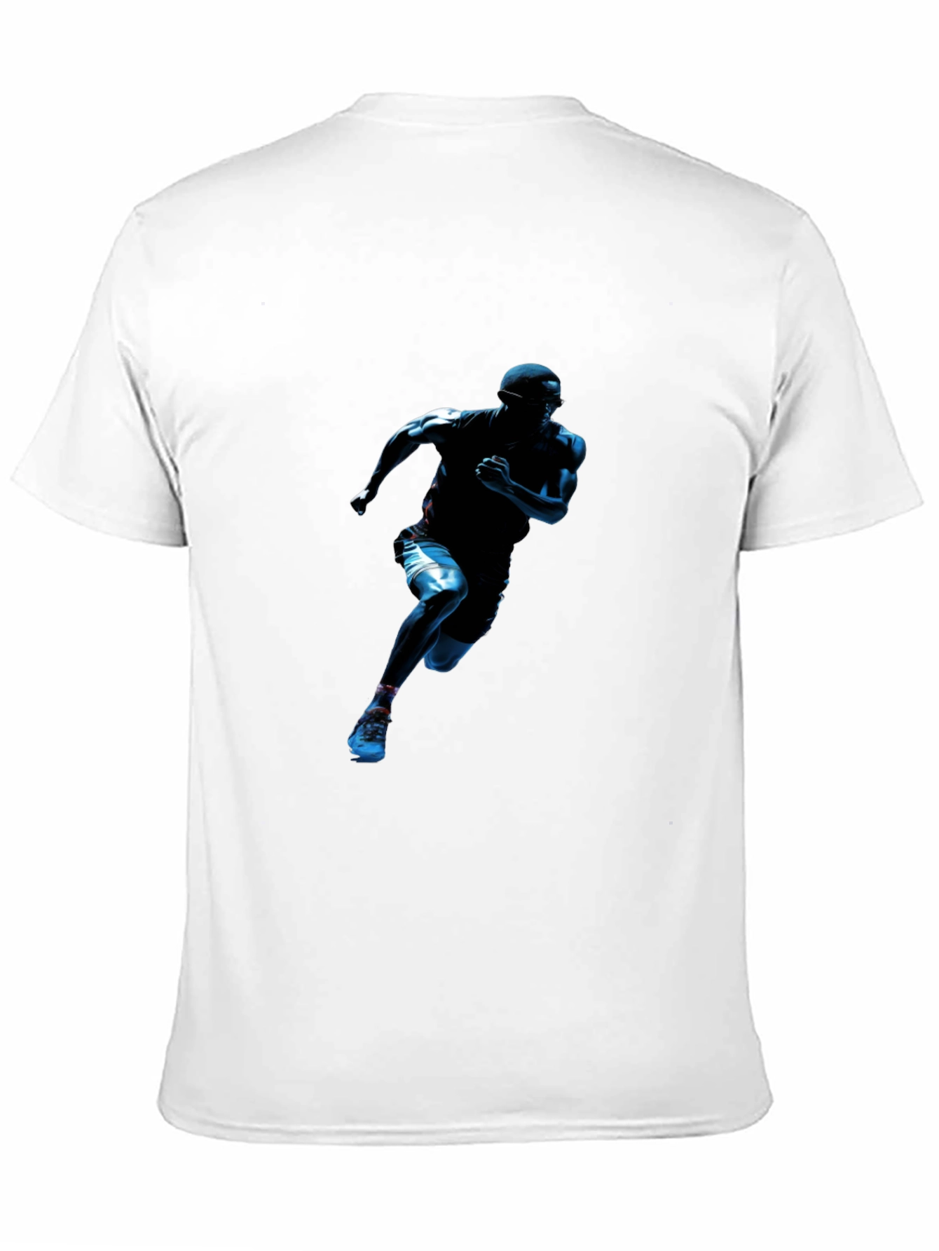 Black Running Man Graphic Black T-Shirt view 11