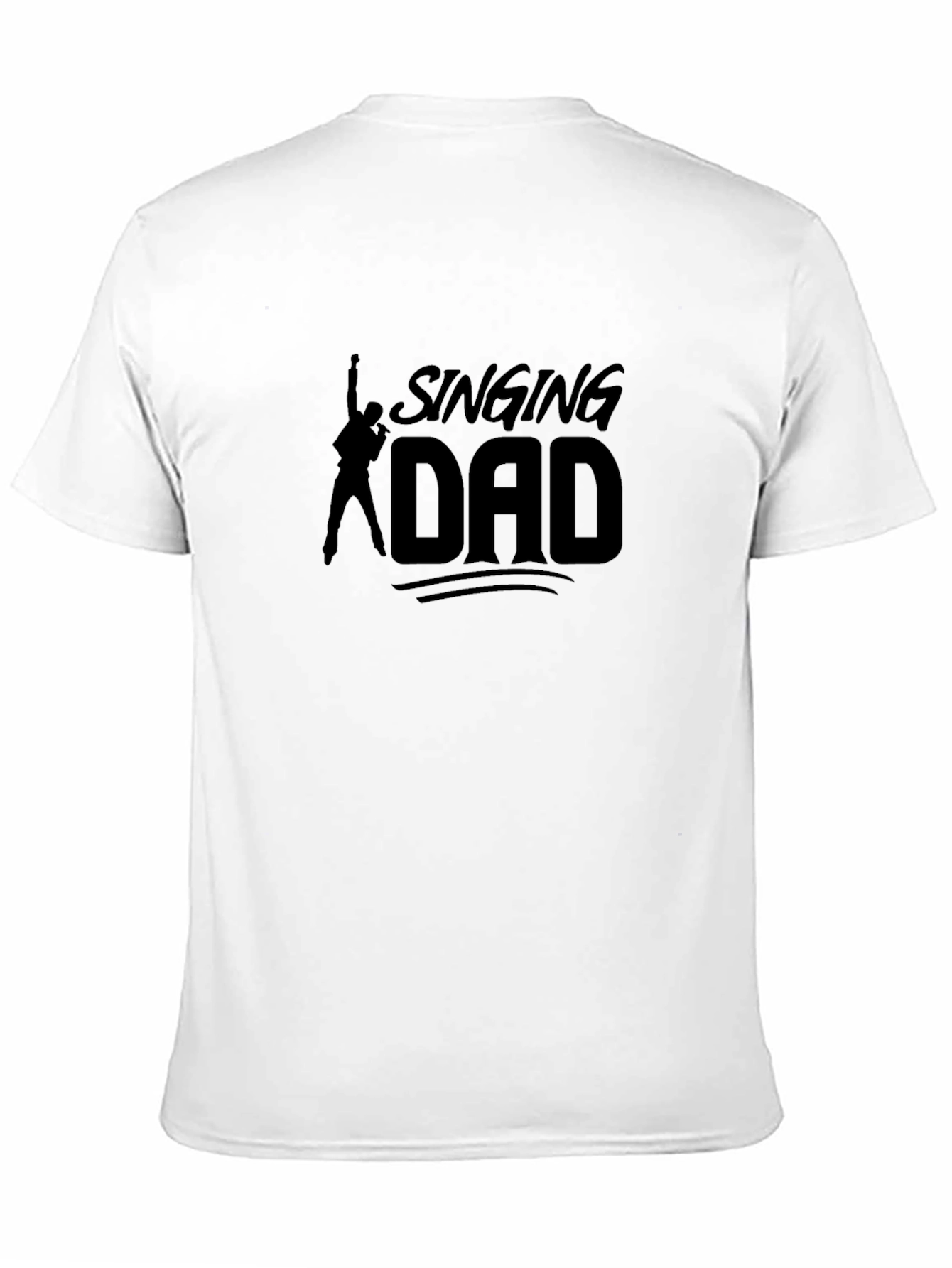 Black Singing Dad T-Shirt - Cool Musician Father Tee view 11