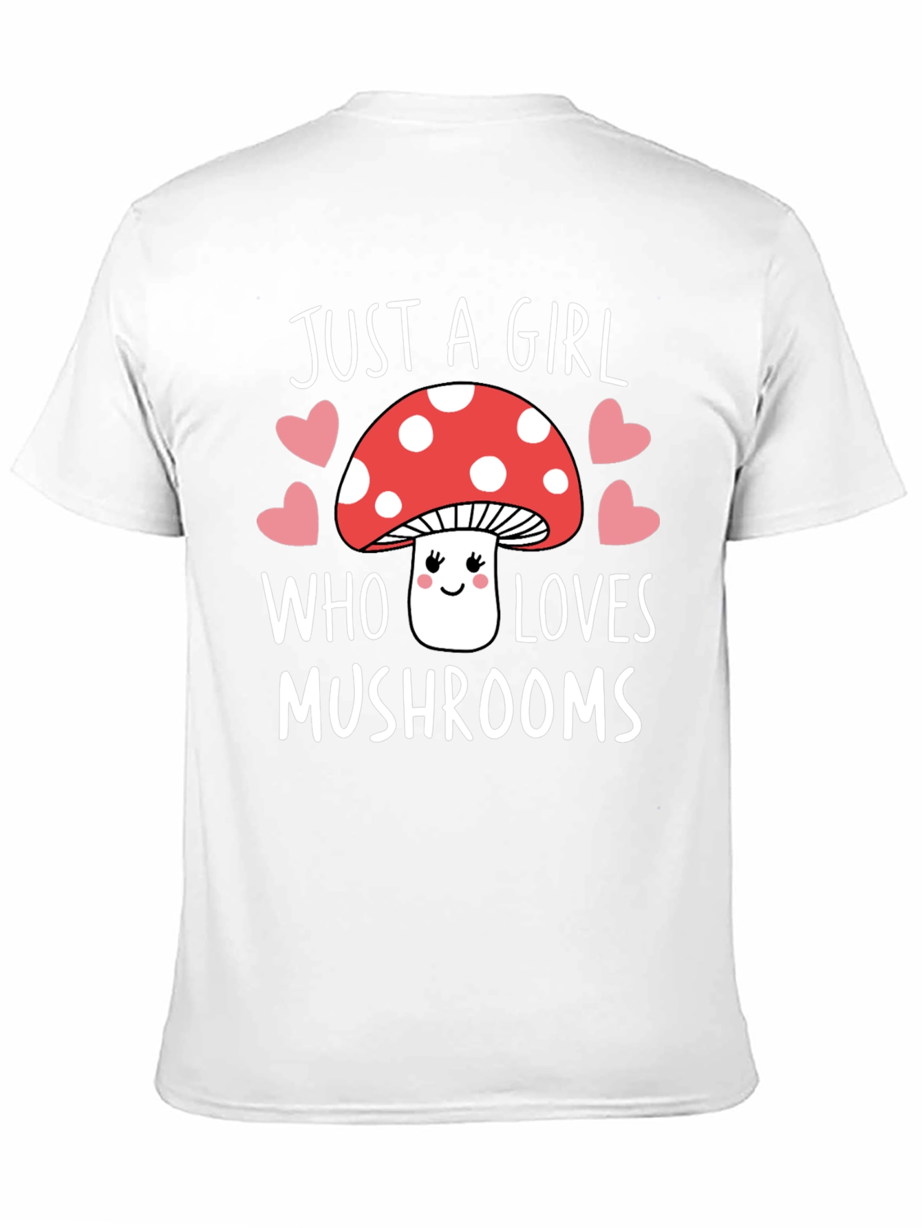 Black Just A Girl Who Loves Mushrooms Graphic Tee view 11
