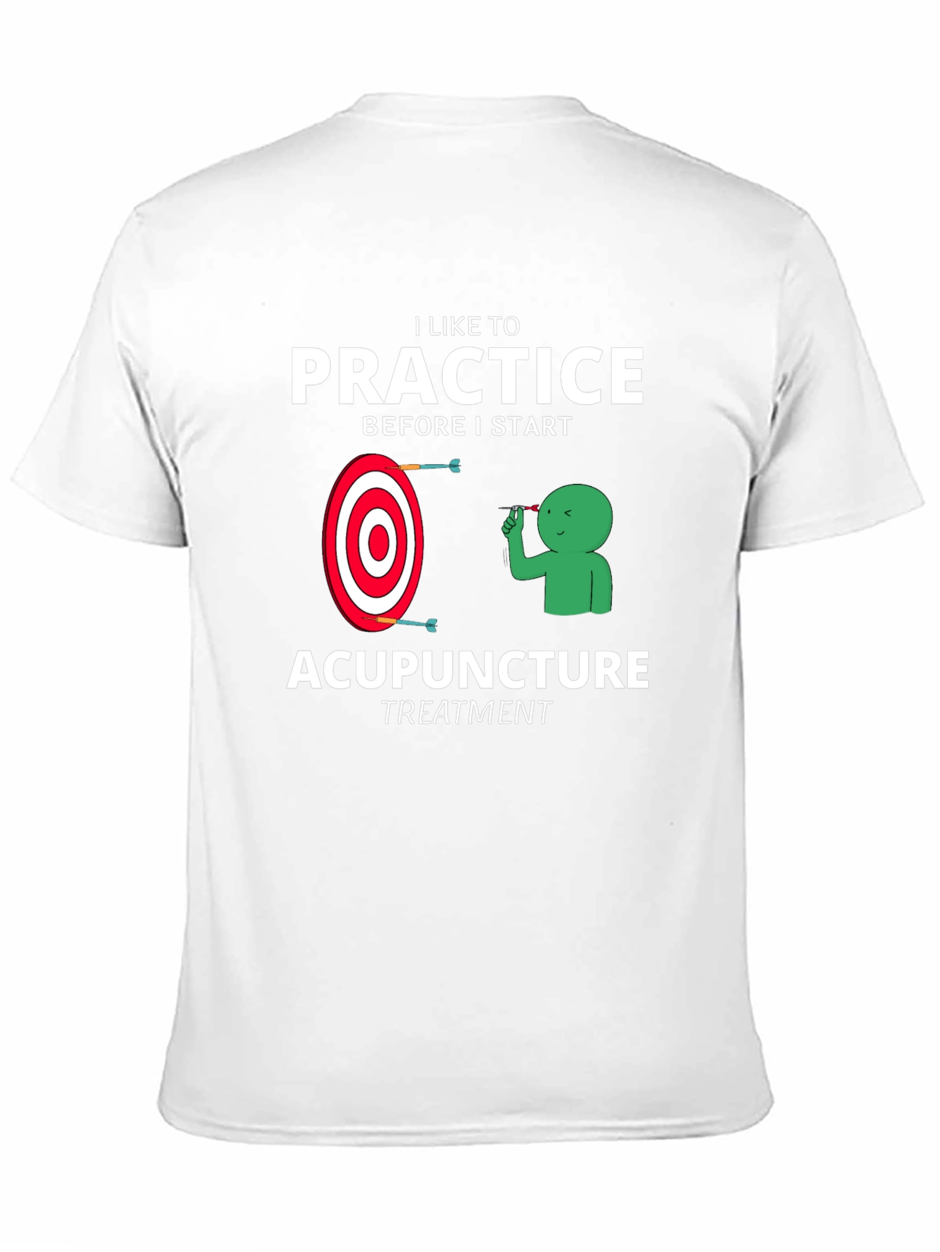 Black Acupuncture Practice Funny T-Shirt view 11