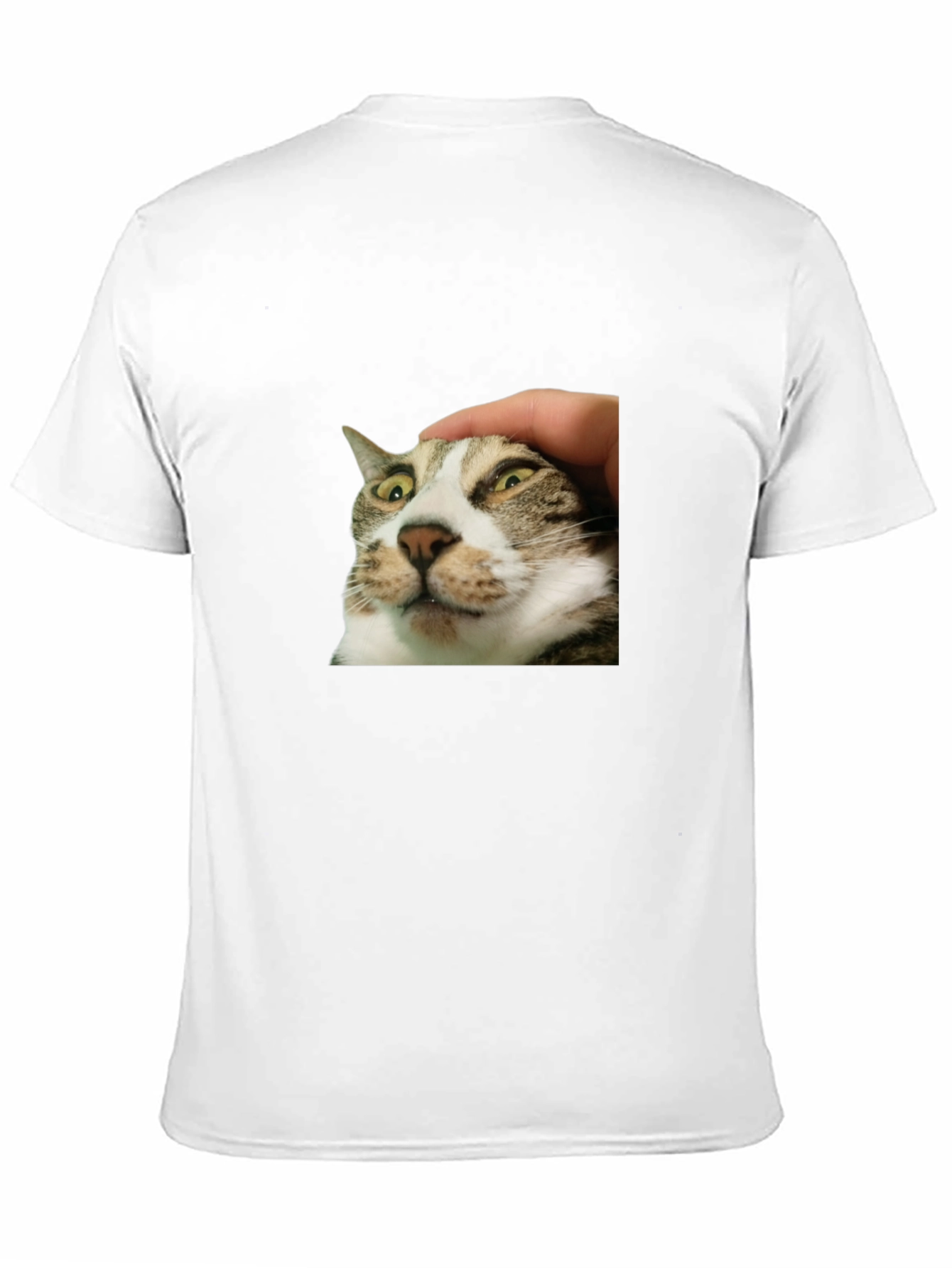 Black Funny Cat Petting T-Shirt - Unique Graphic Tee view 11