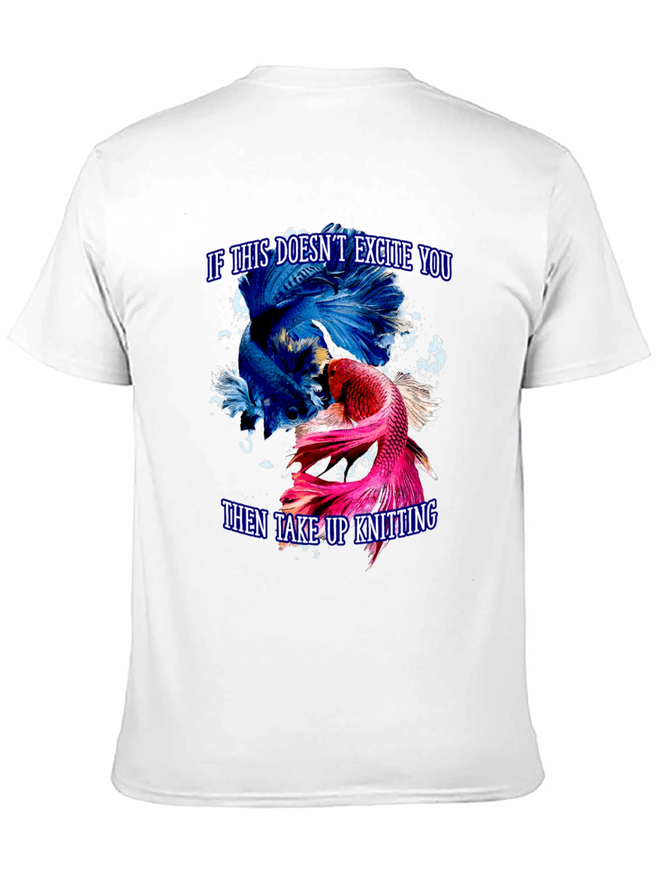Black Excite You Betta Fish T-Shirt view 11