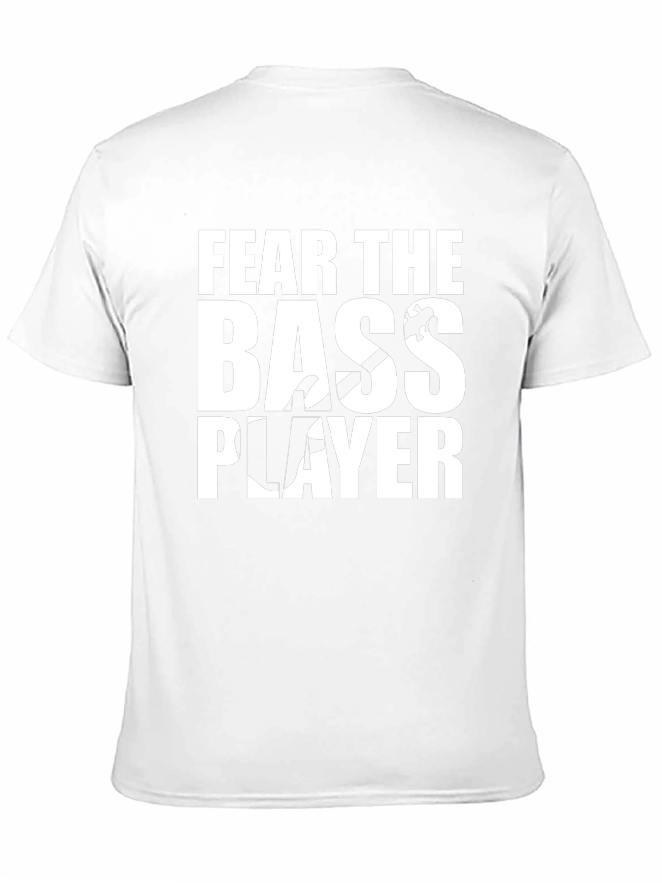 Black Fear the Bass Player T-Shirt - Music Lover Tee view 11