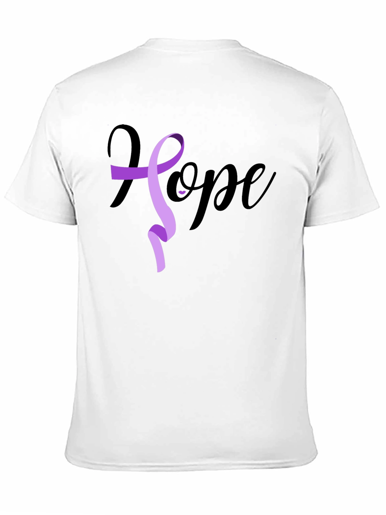 Black Hope Ribbon Graphic T-Shirt - Black view 11