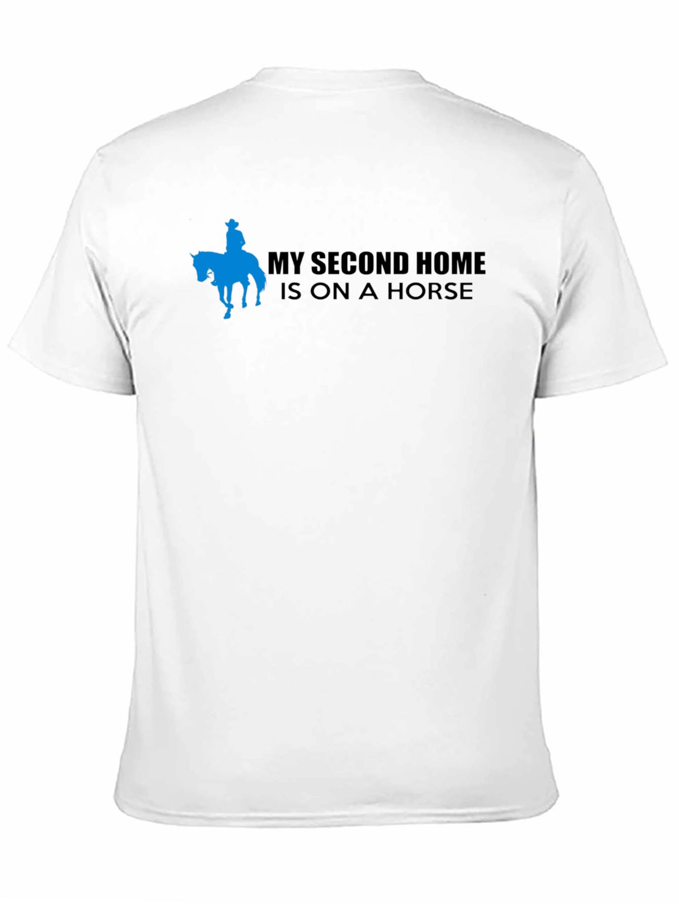 Black My Second Home Is On A Horse Black T-Shirt view 11