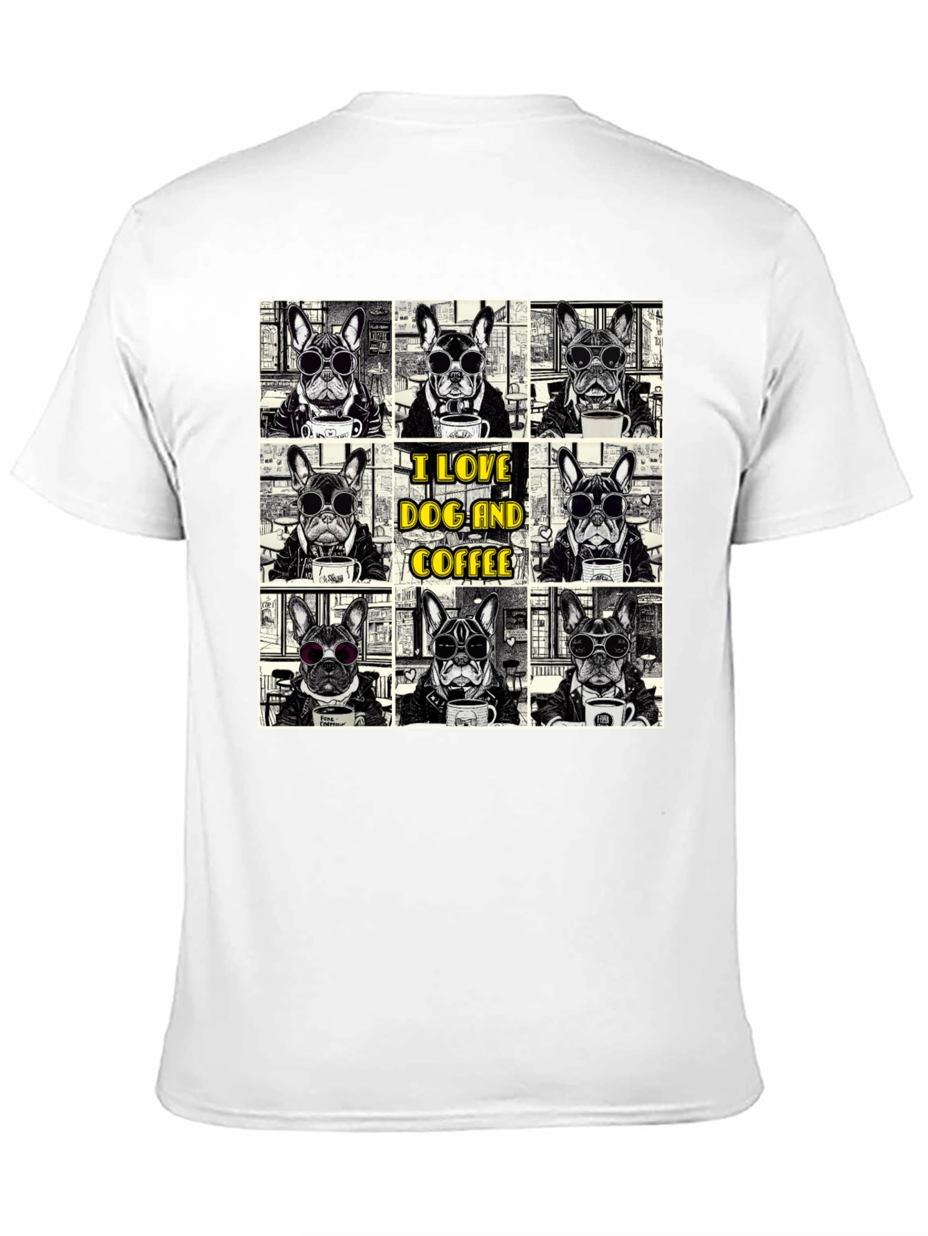 Black Dog and Coffee T-Shirt view 11