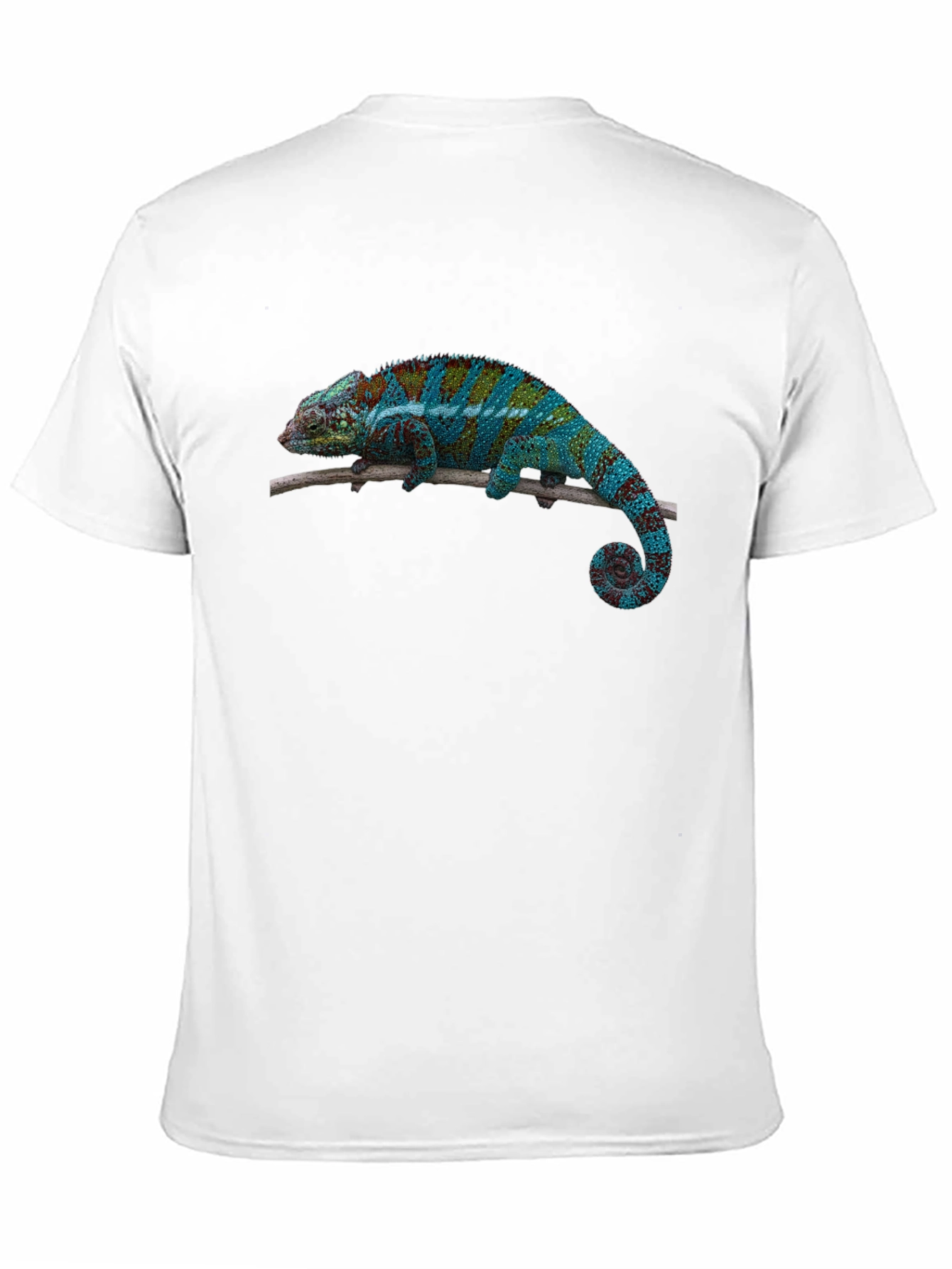 Black Chameleon Print Black T-Shirt view 11