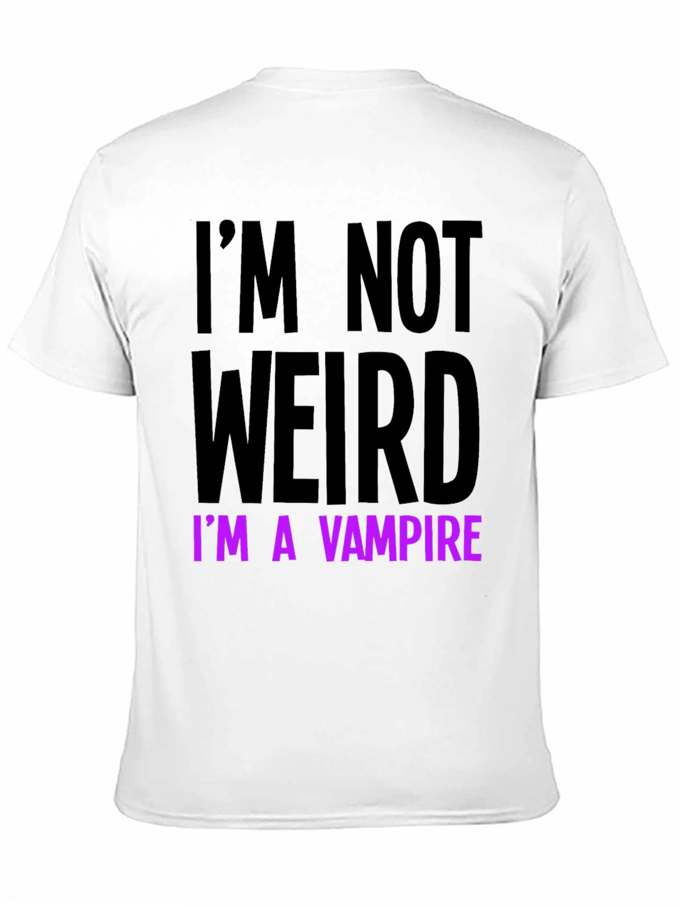 Black I'm Not Weird I'm A Vampire T-Shirt view 11
