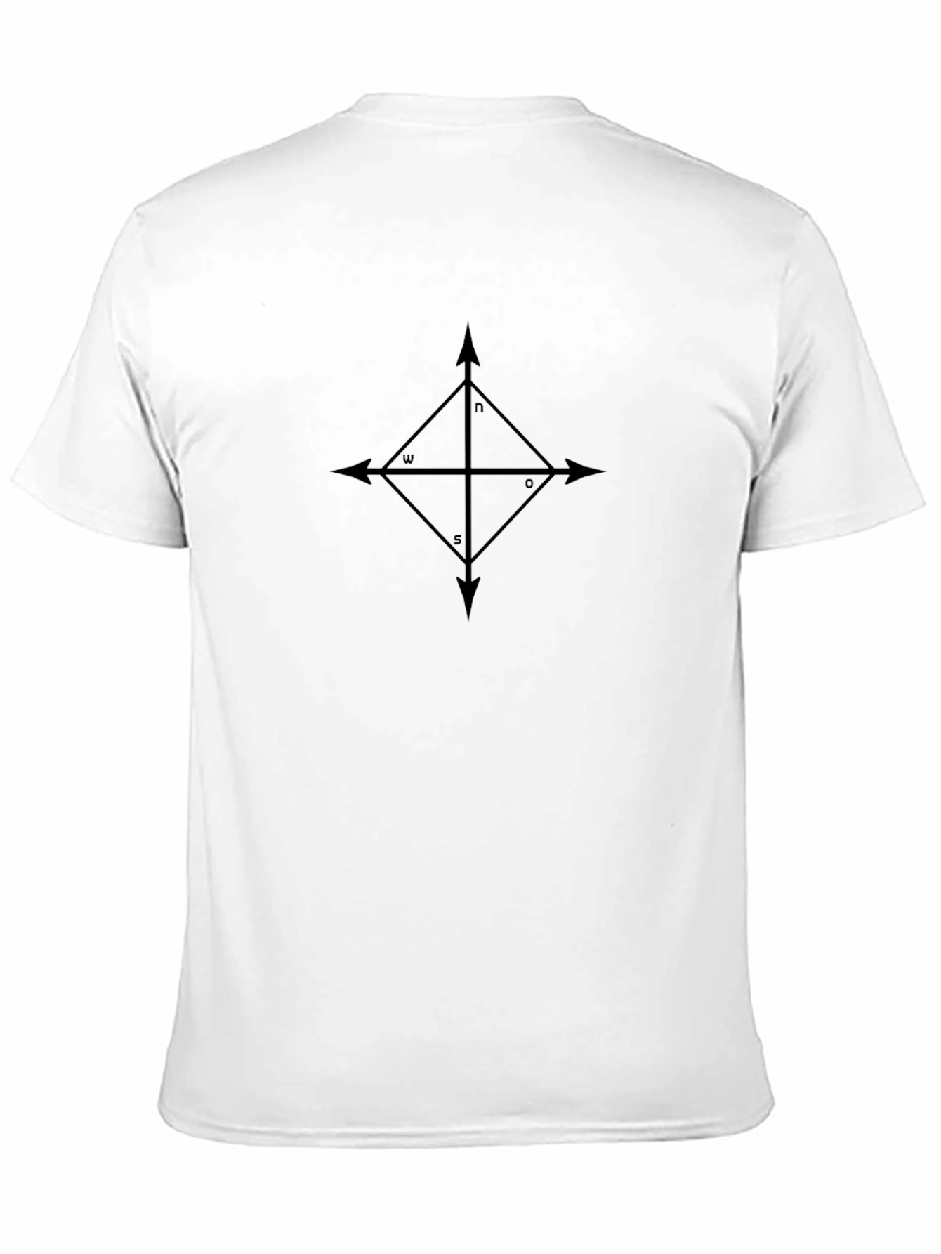 Black Compass Rose Graphic Tee - Classic Black T-Shirt view 11