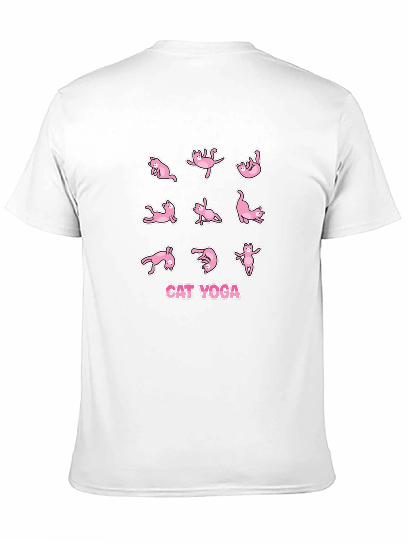 Black Cat Yoga Black T-Shirt view 11