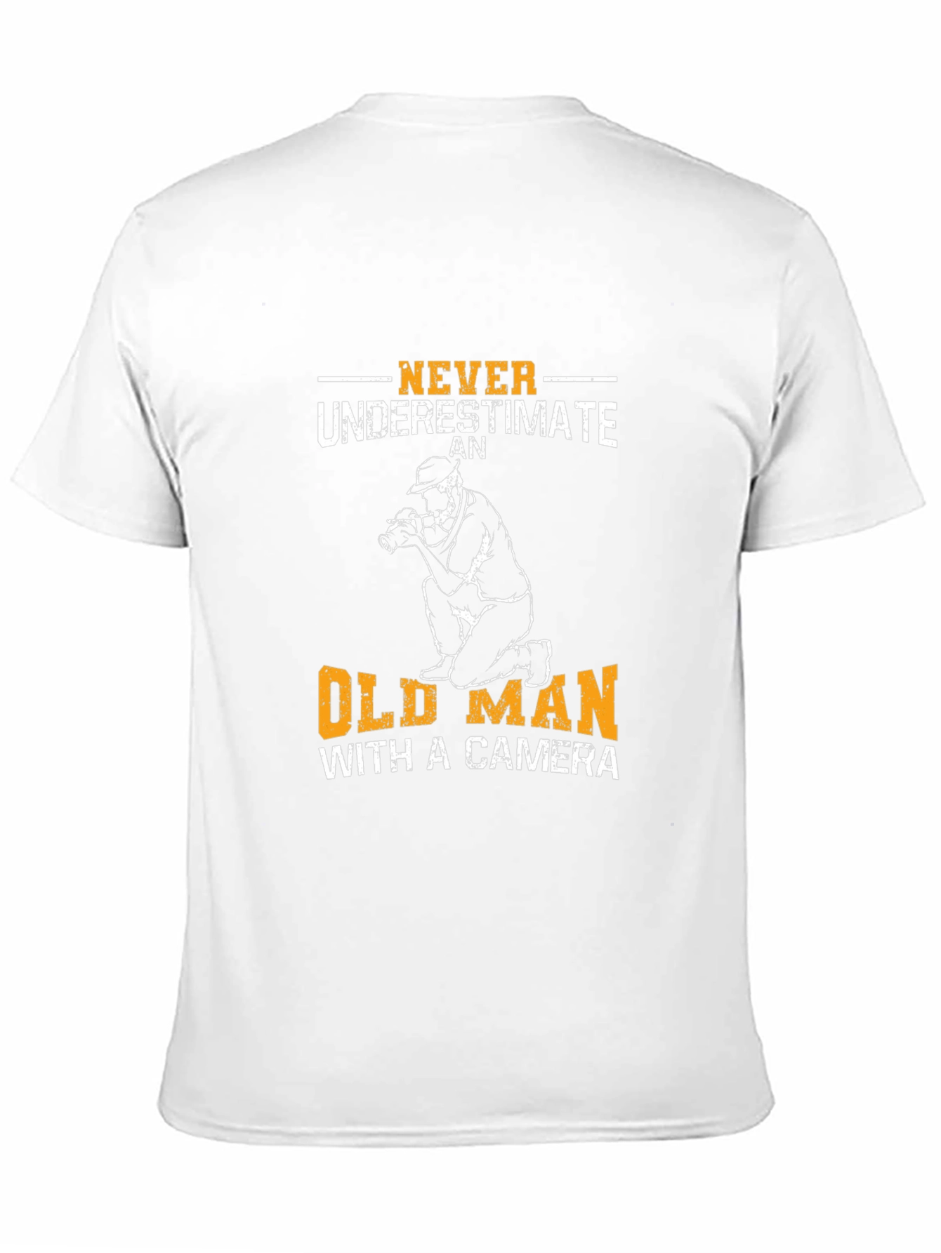 Old Man with Camera Graphic T-Shirt - 11