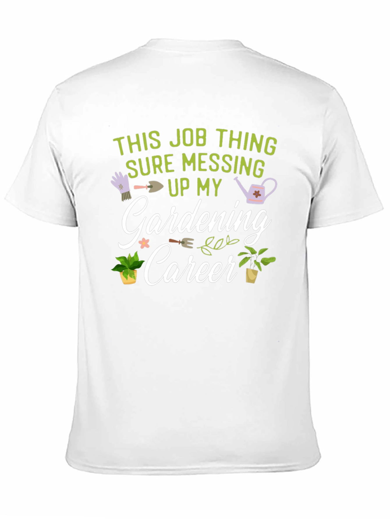 Black Gardening Career Graphic T-Shirt view 11