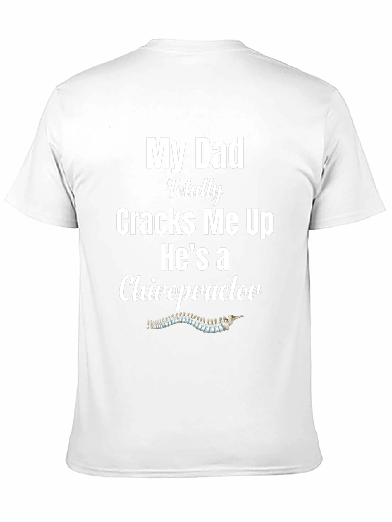 Black Chiropractor Dad Joke T-Shirt view 11