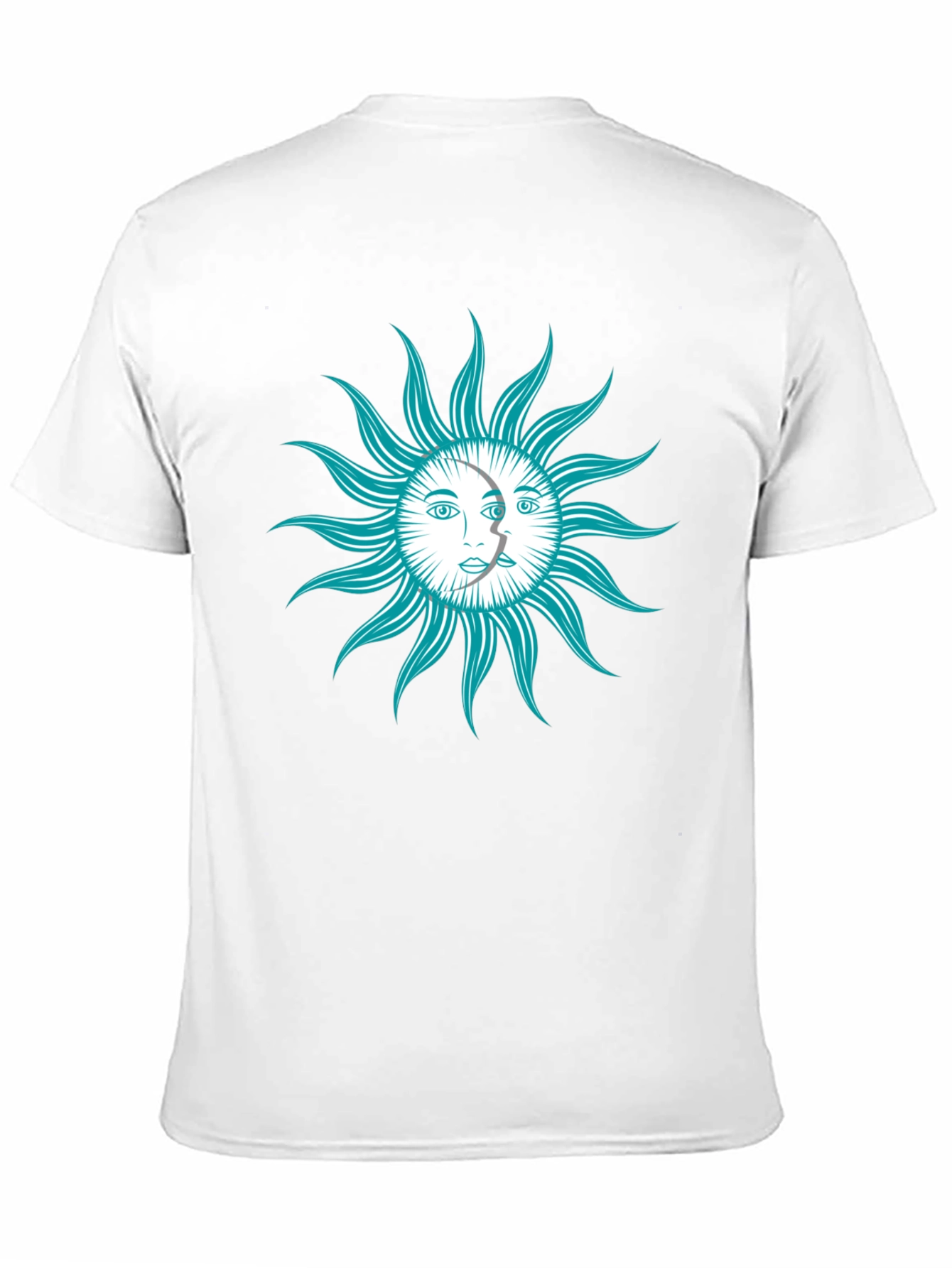 Black Celestial Sun & Moon Graphic T-Shirt view 11