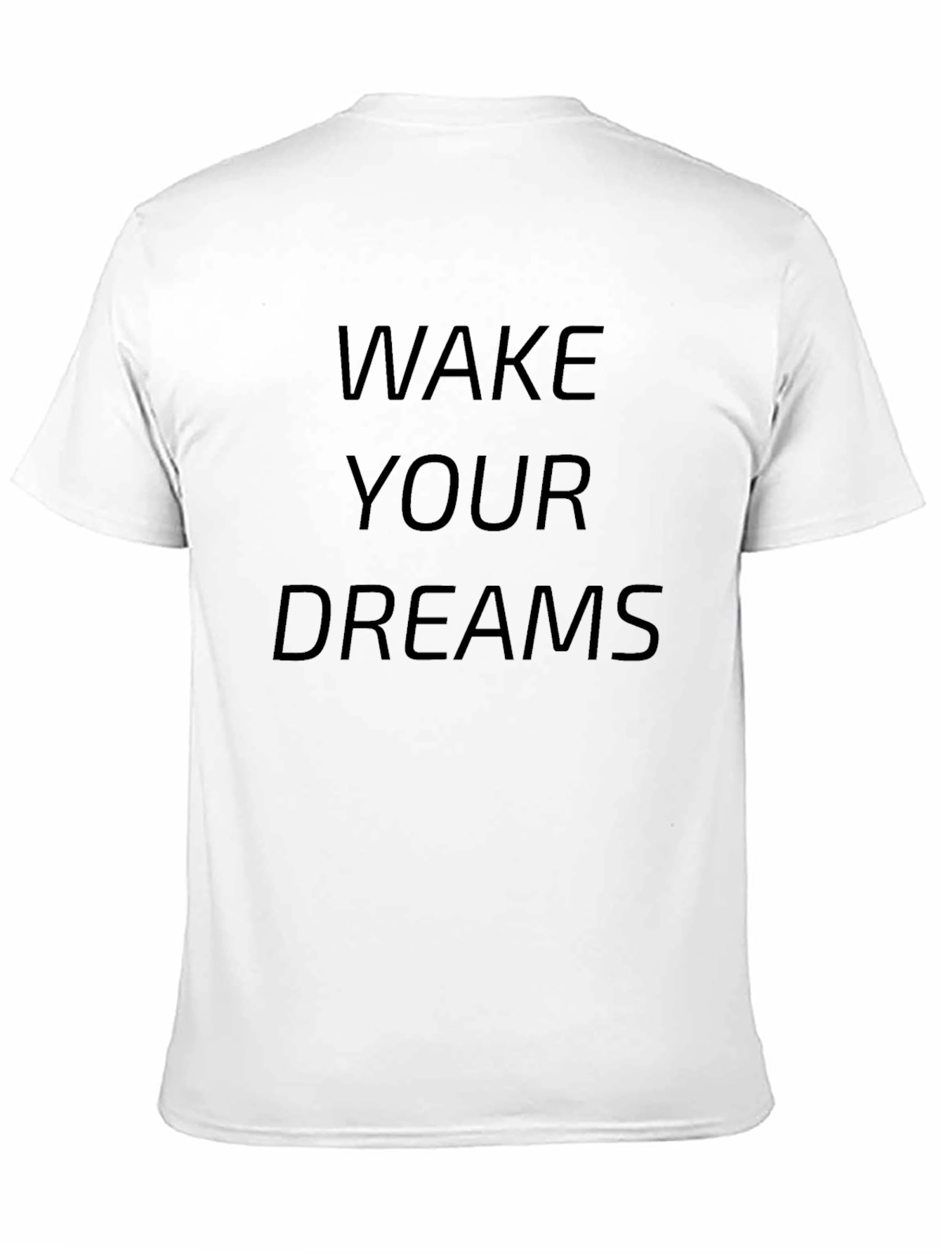 Black Wake Your Dreams Graphic Tee - Soft Cotton Blend view 11
