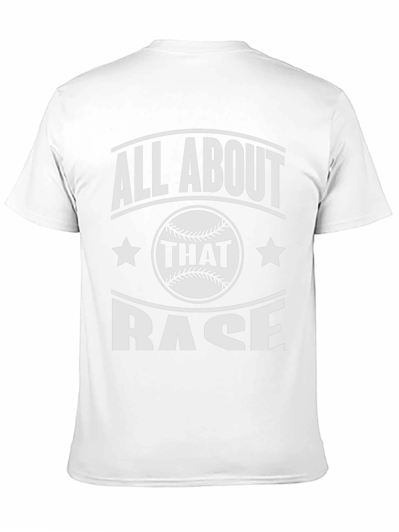 Black All About That Base Baseball T-Shirt view 11