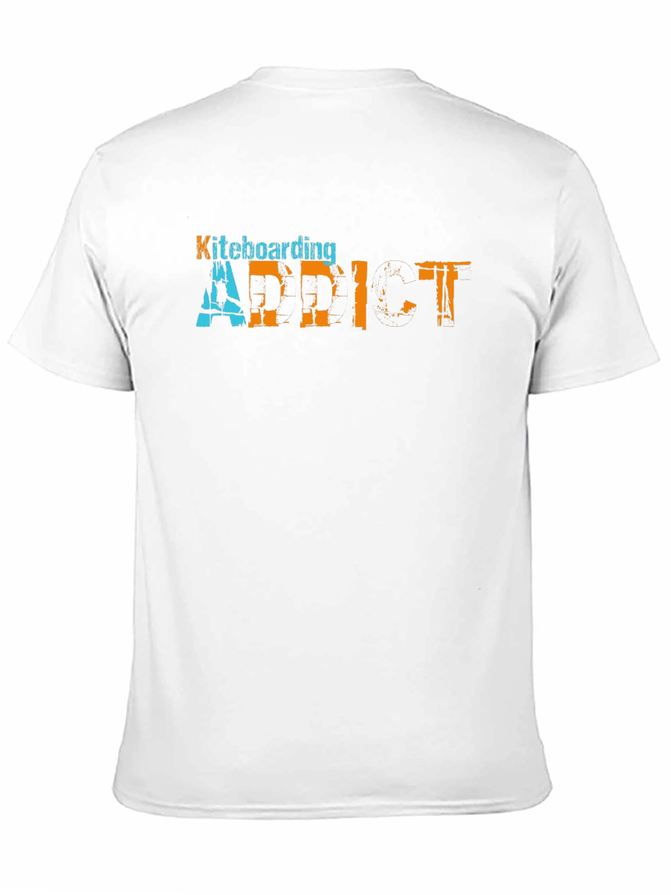Black Kiteboarding Addict Graphic Tee - Black Cotton T-Shirt view 11