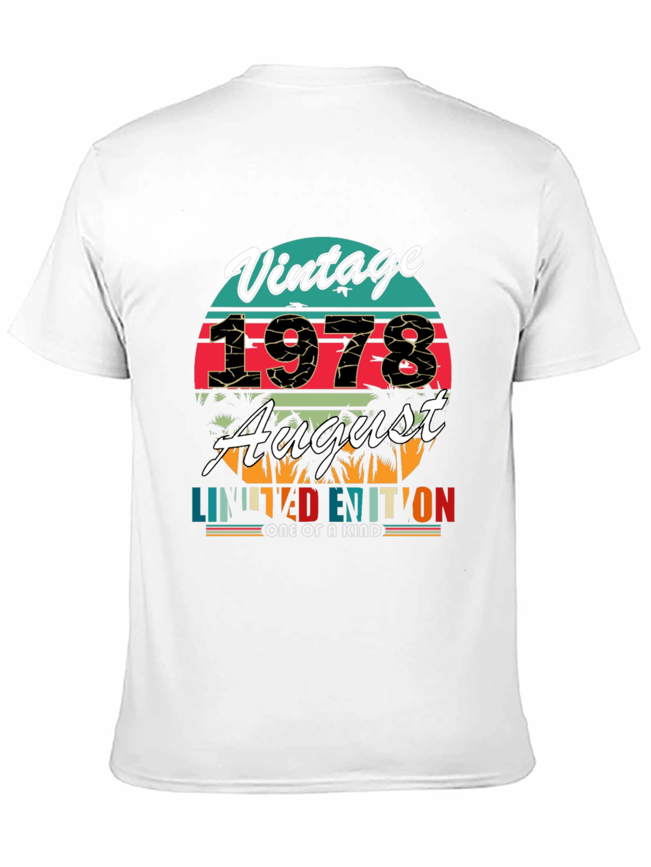 Black Vintage 1978 August Limited Edition T-Shirt view 11