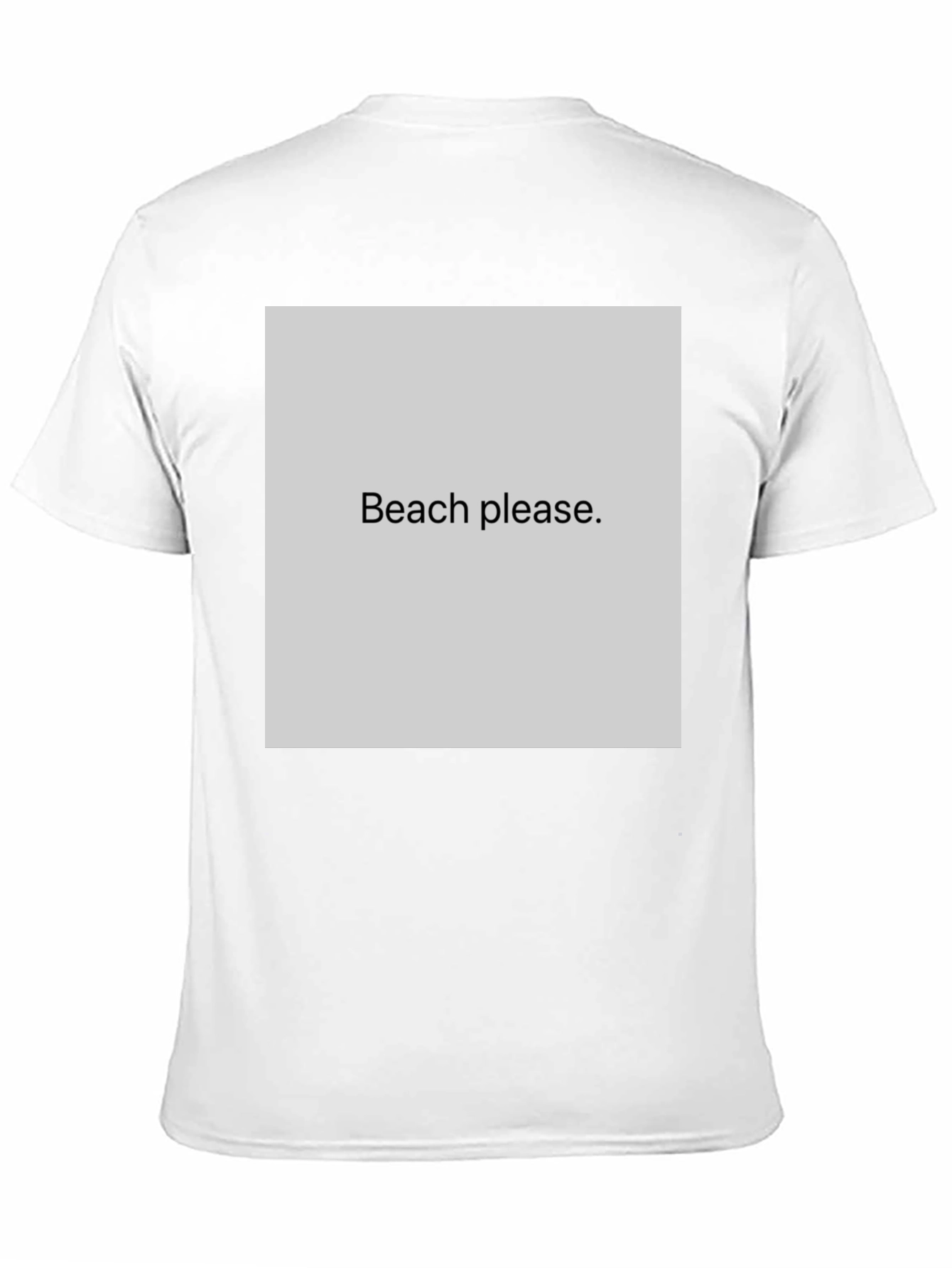 Black Beach Please Graphic Tee - Black Cotton T-Shirt view 11