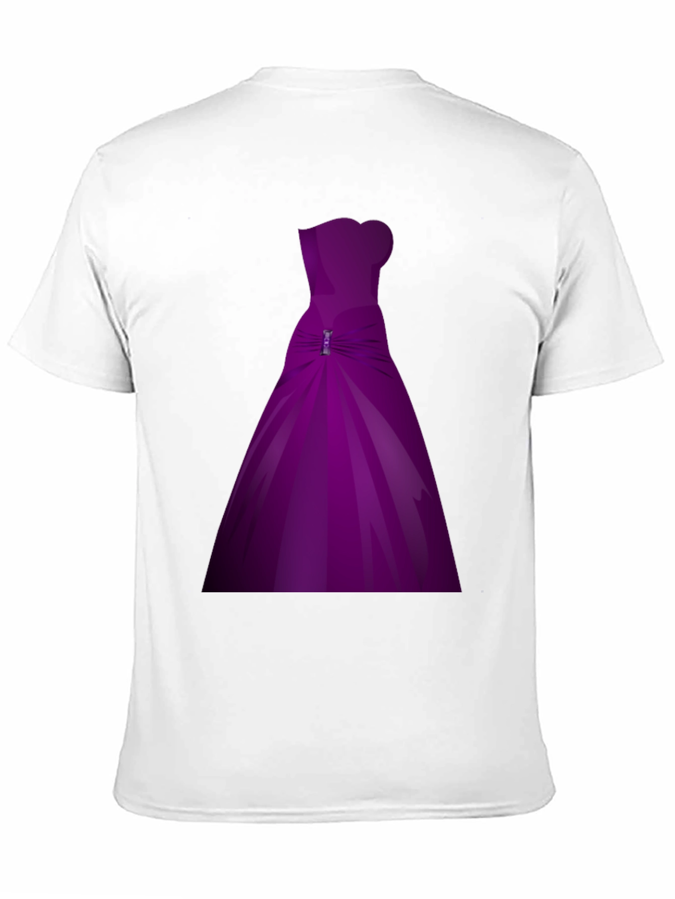 Black Purple Dress Graphic T-Shirt view 11