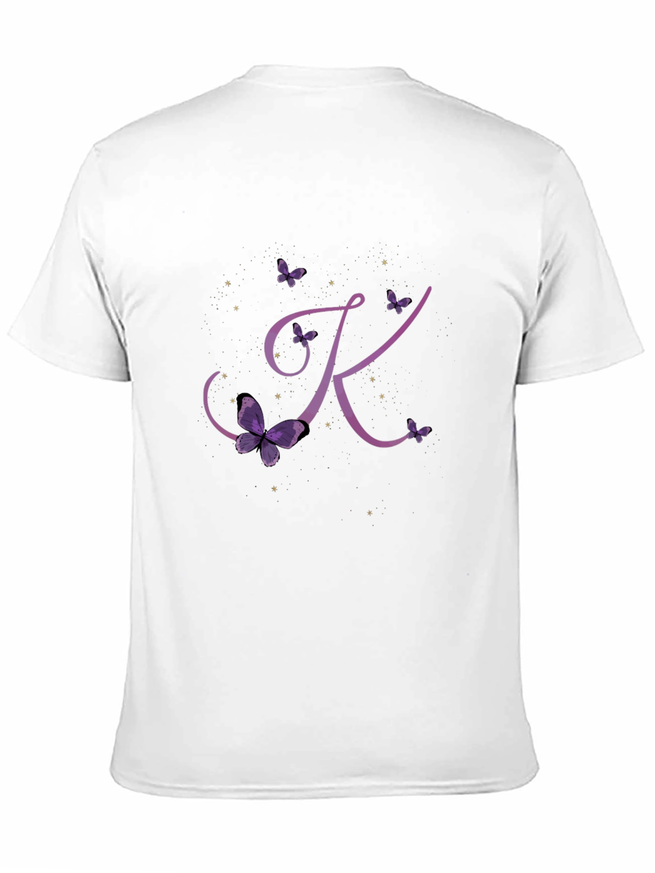 Butterfly Letter K Initial T-Shirt - 11