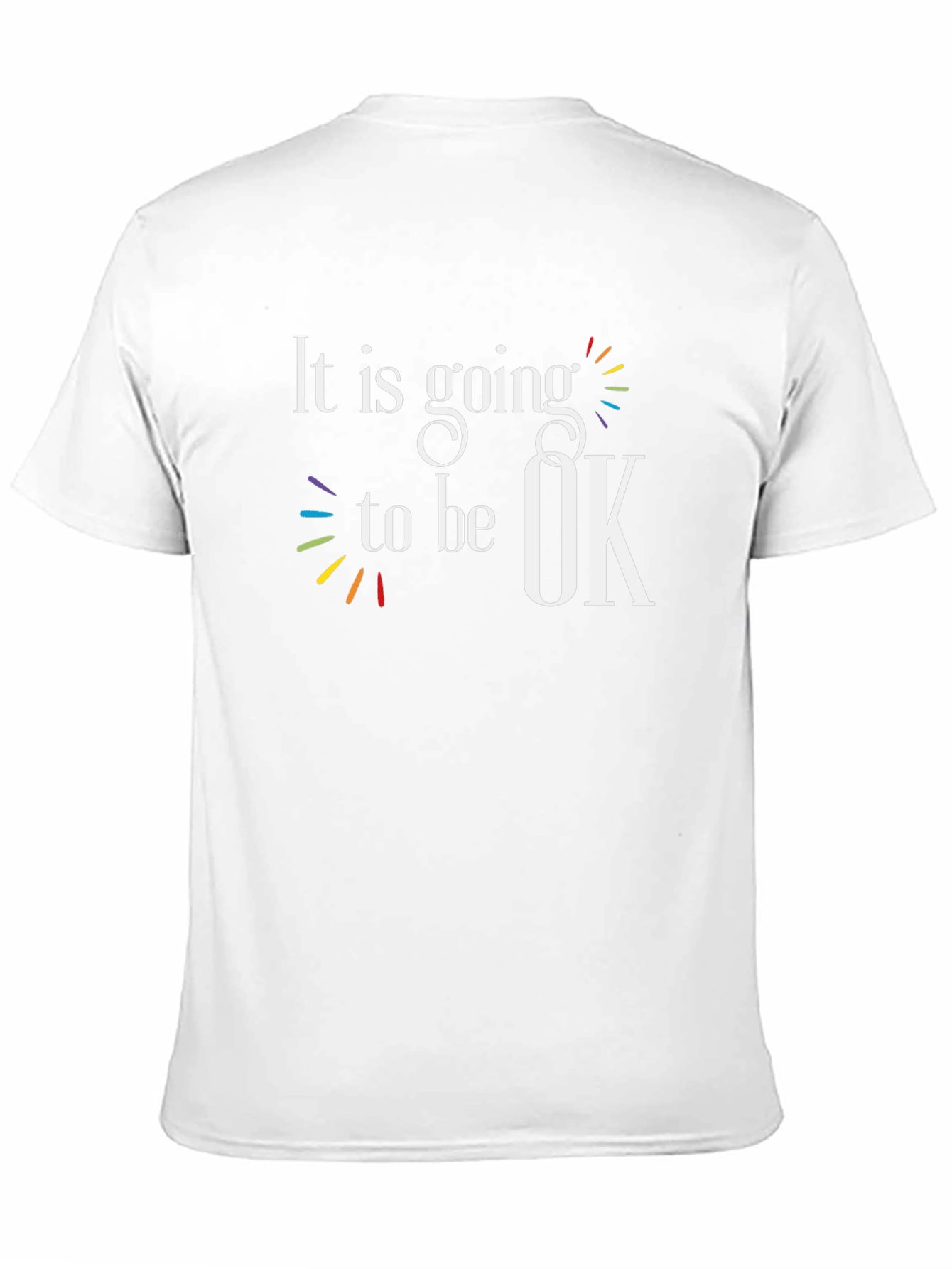 Black Inspirational "It Is Going to Be OK" Graphic Tee view 11