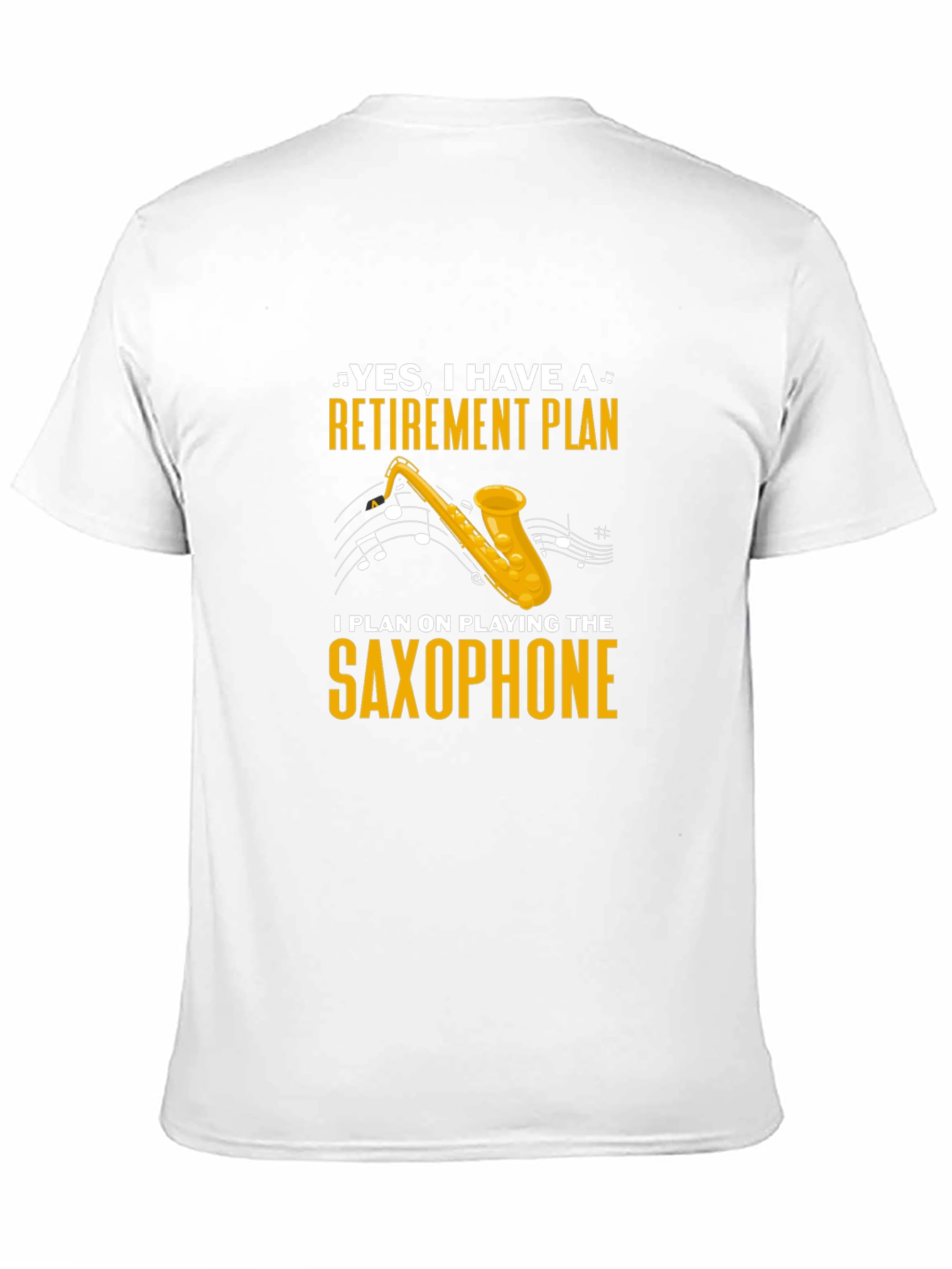 Black Retirement Plan Saxophone T-Shirt view 11